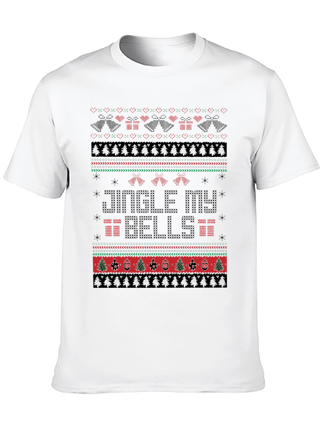 Festive Jingle My Bells Ugly Christmas Sweater T-Shirt