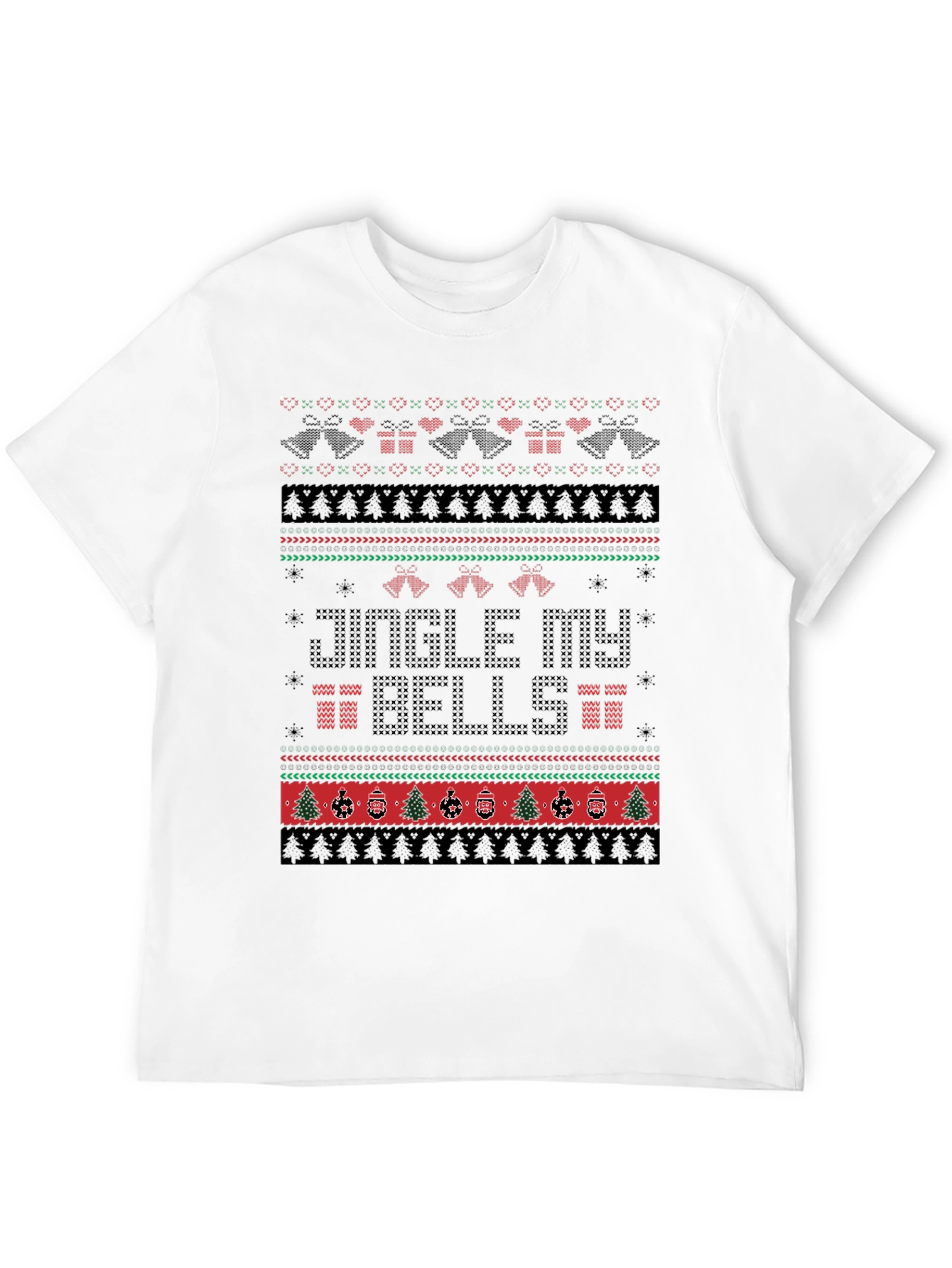 Festive Jingle My Bells Ugly Christmas Sweater T-Shirt