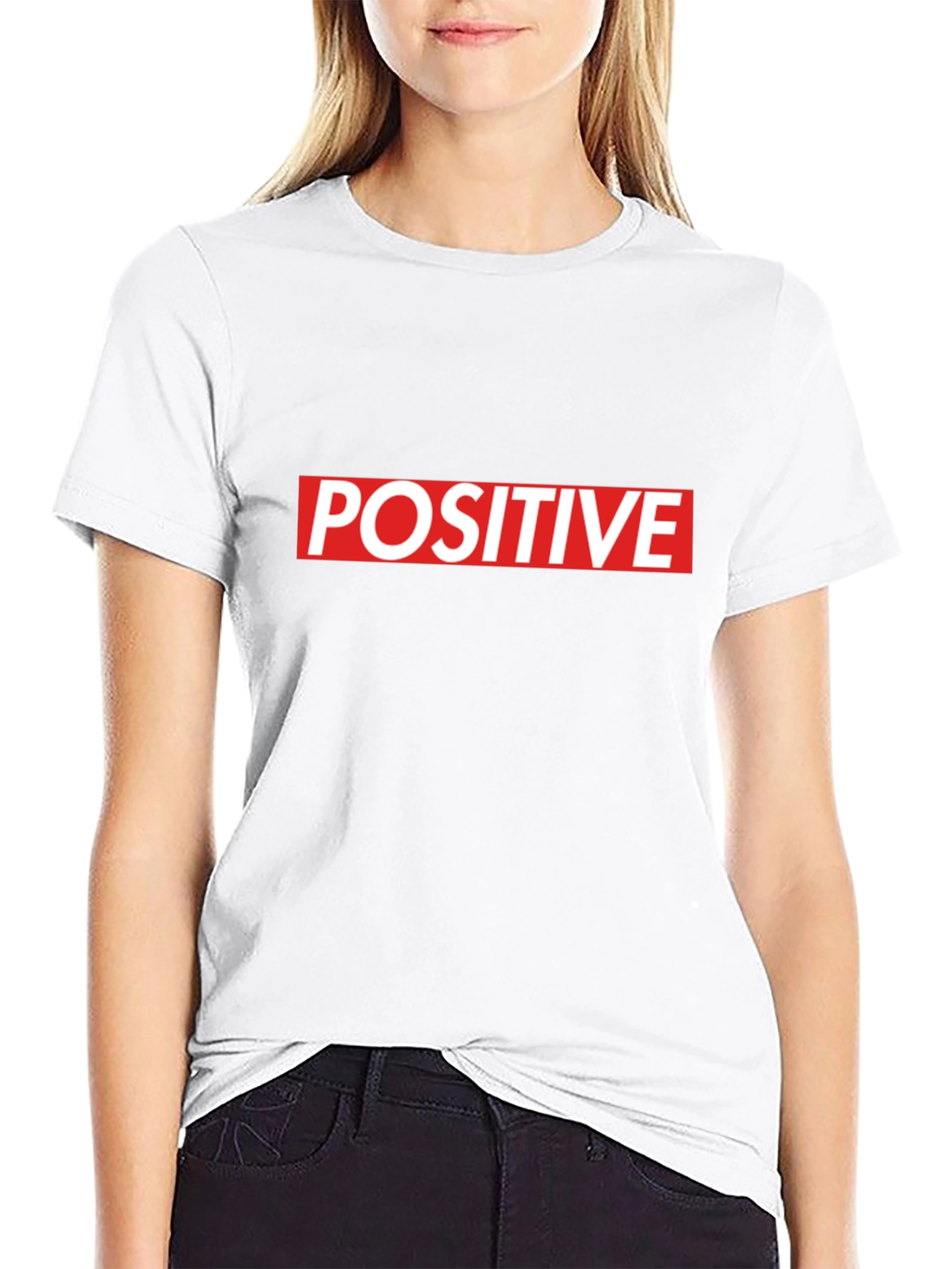 Positive Statement Black Graphic Tee Shirt