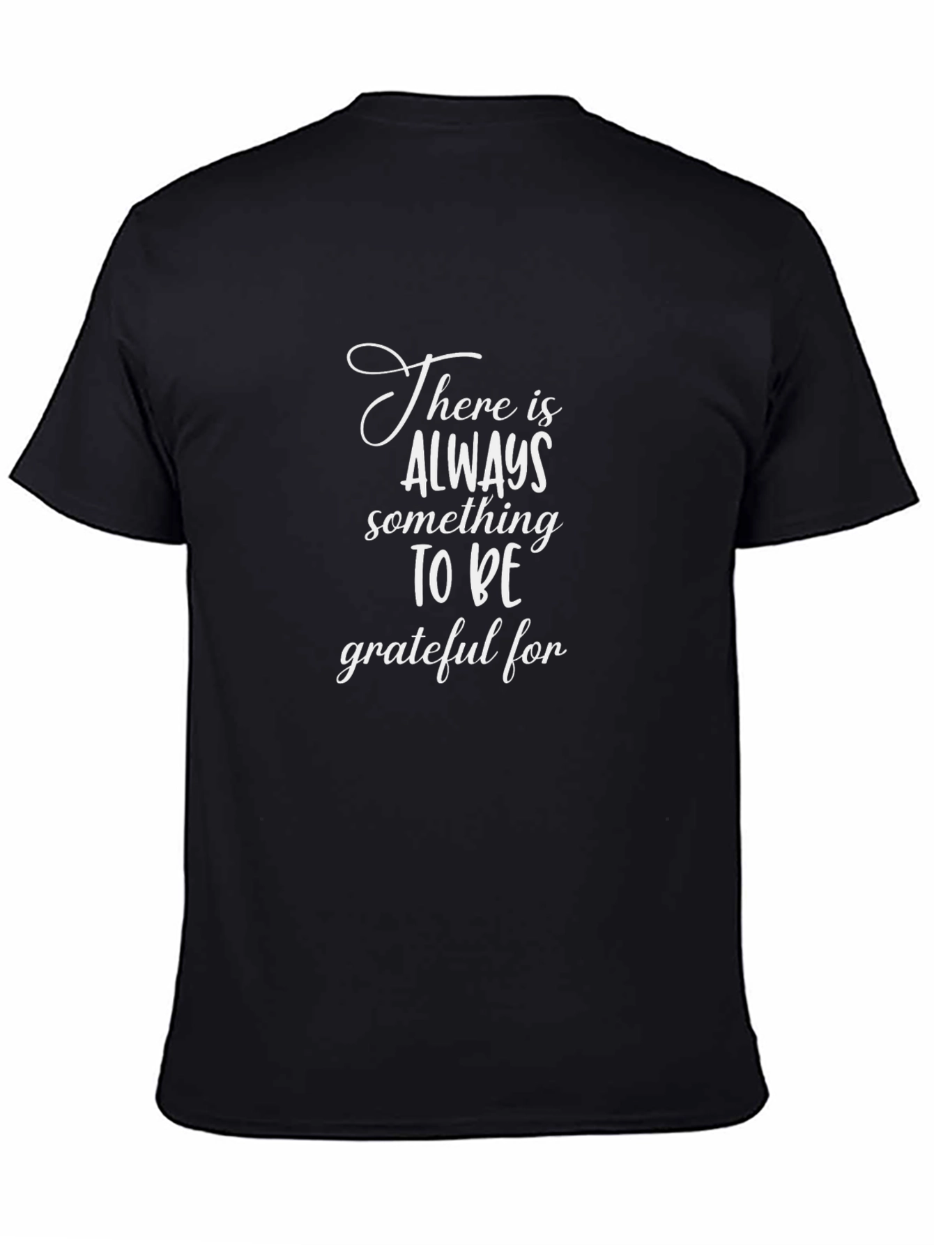 Grateful Black T-Shirt - Inspirational Tee