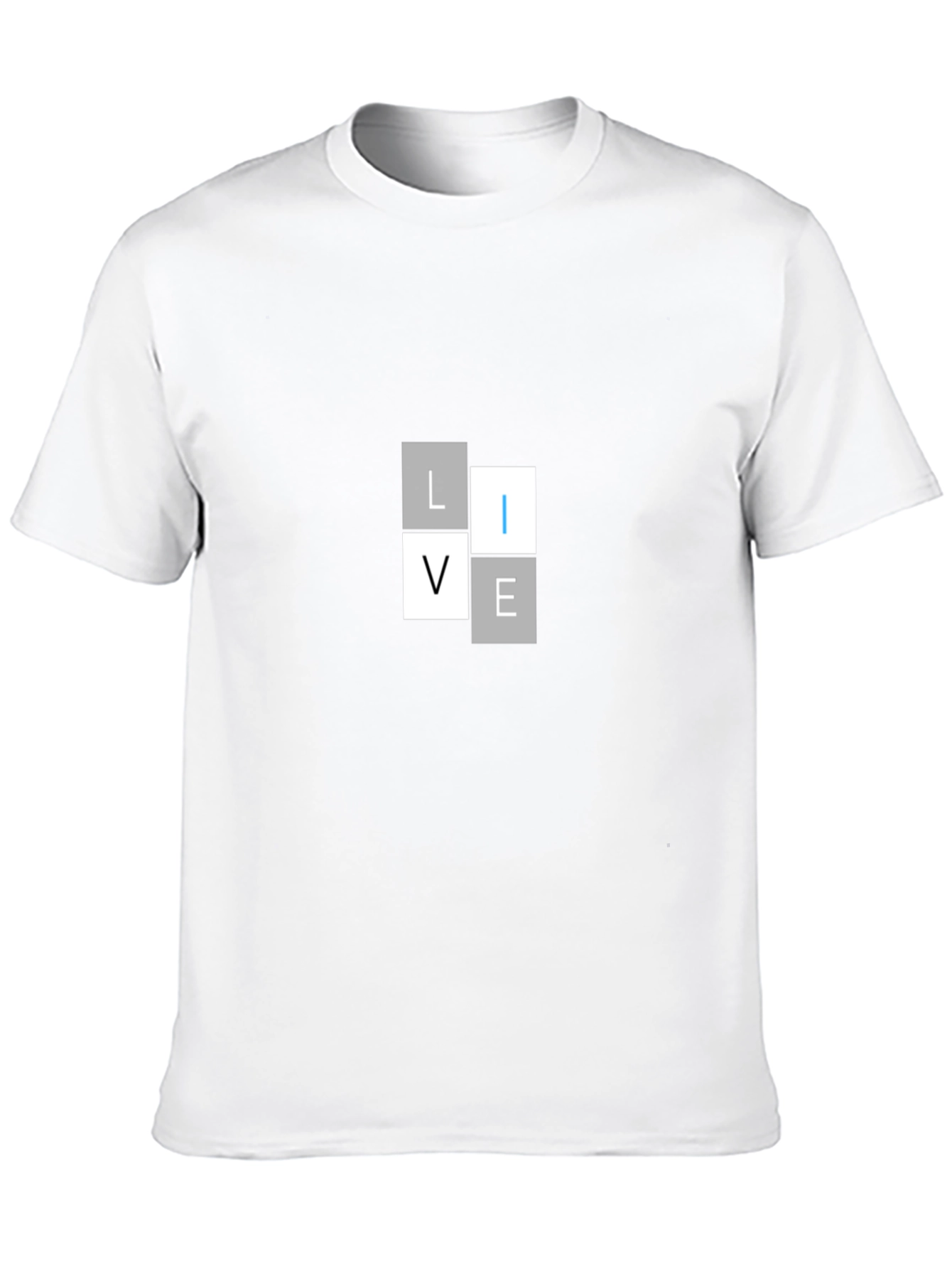 Live Graphic T-Shirt - Modern Design Black Tee