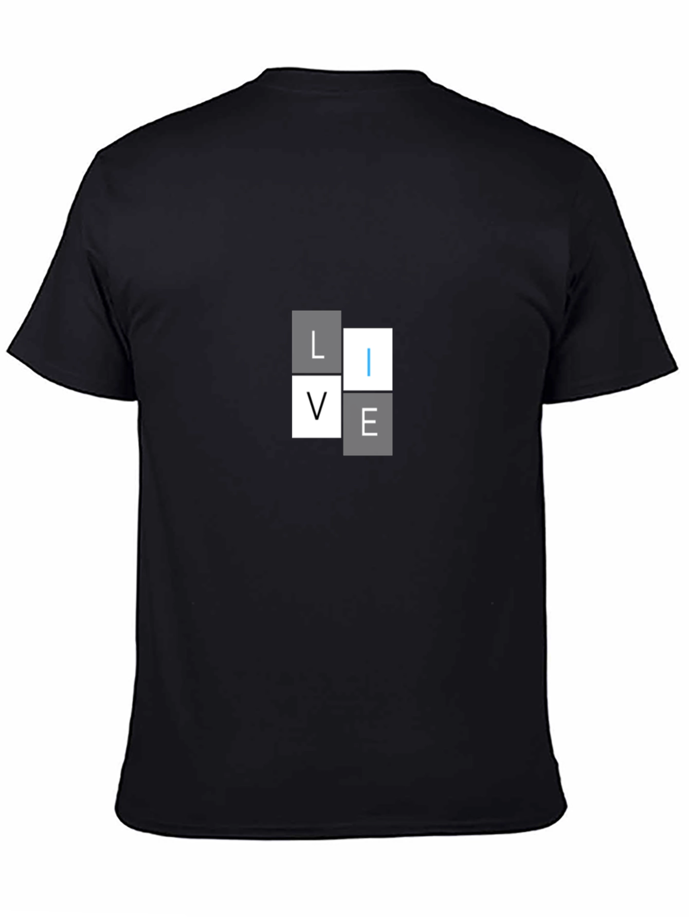 Live Graphic T-Shirt - Modern Design Black Tee