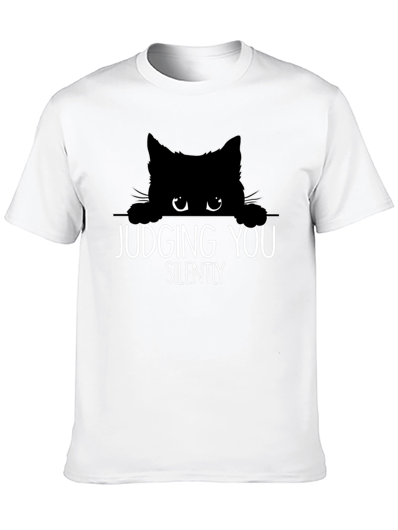 Judging You Silently Cat Graphic Tee