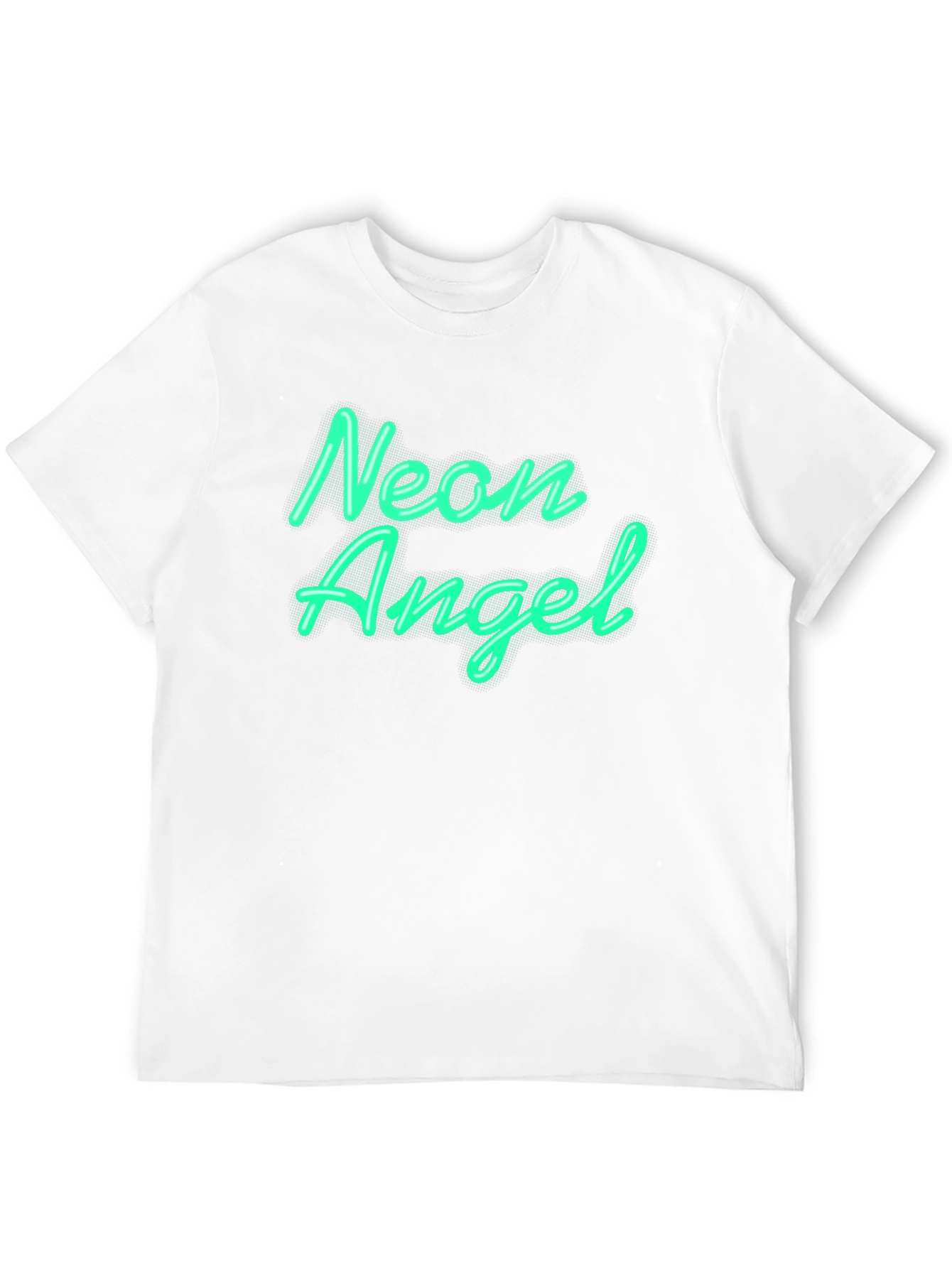 Neon Angel Graphic Tee - Black Unisex T-Shirt