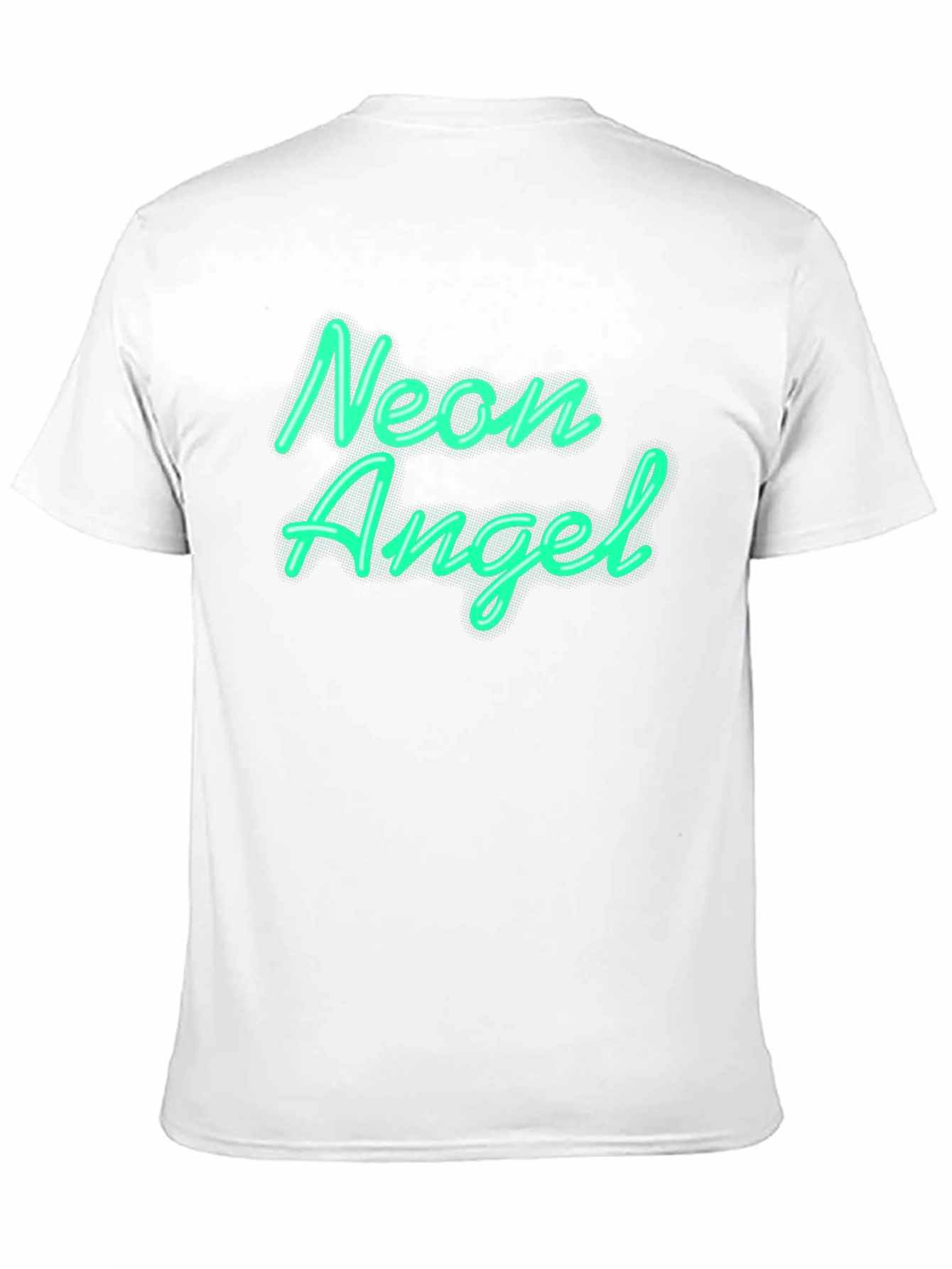 Neon Angel Graphic Tee - Black Unisex T-Shirt