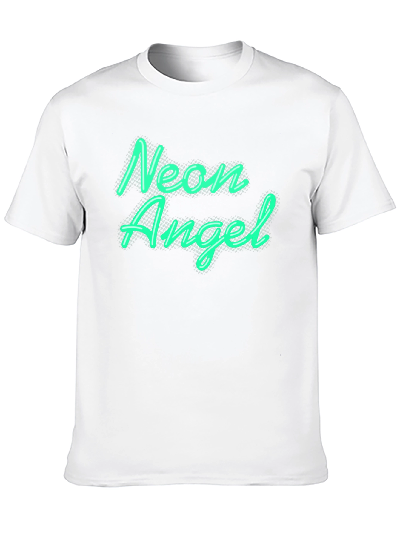 Neon Angel Graphic Tee - Black Unisex T-Shirt