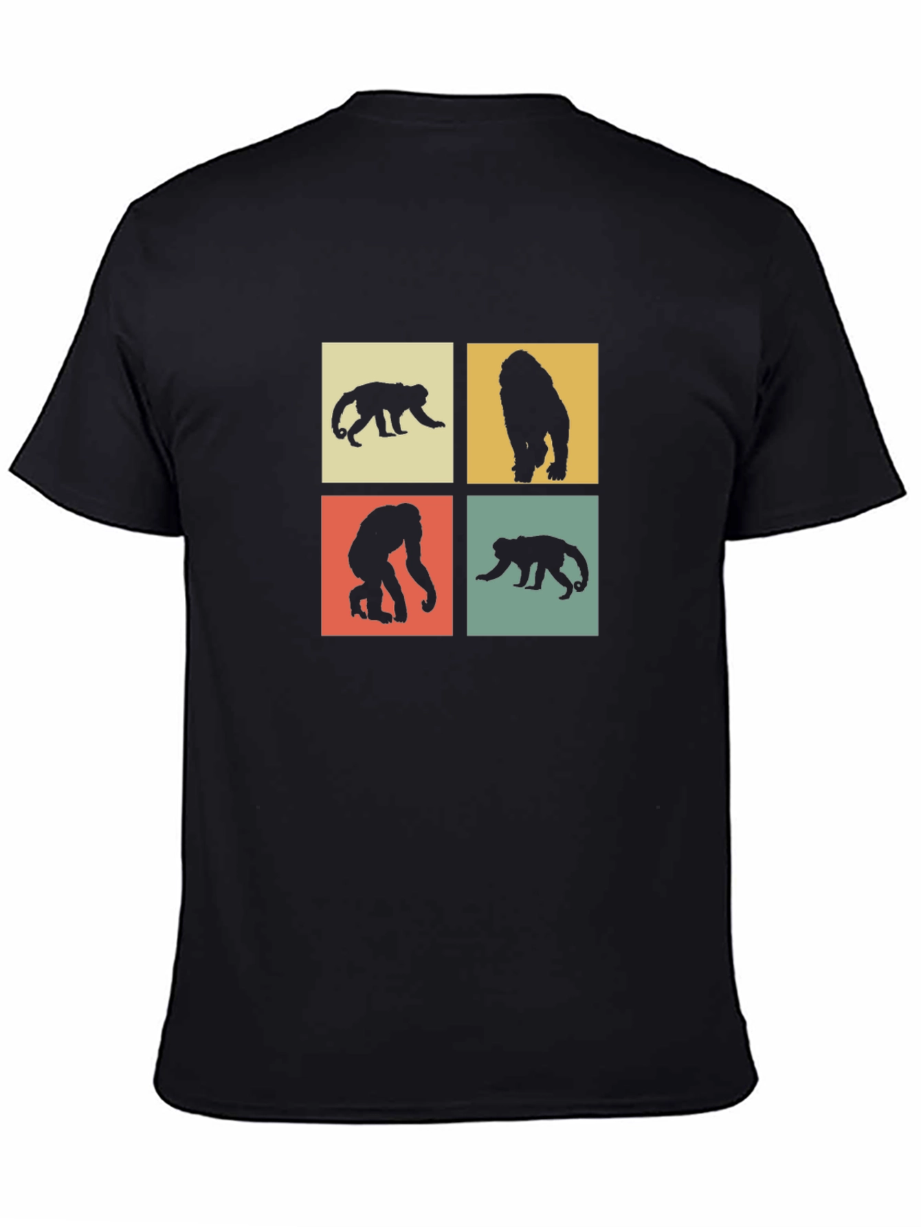 Retro Monkey Silhouette Graphic Tee