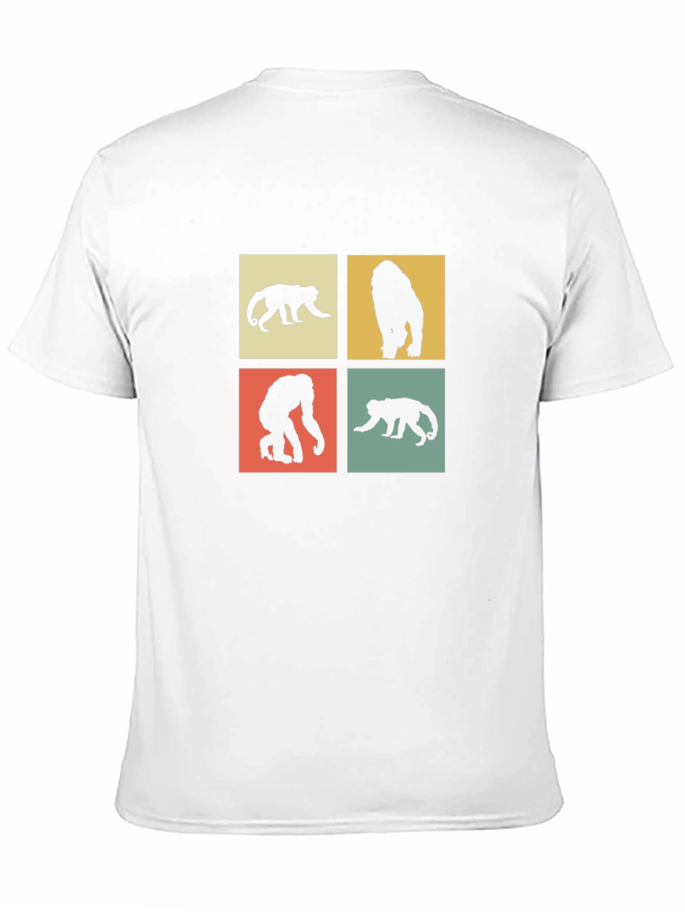 Retro Monkey Silhouette Graphic Tee