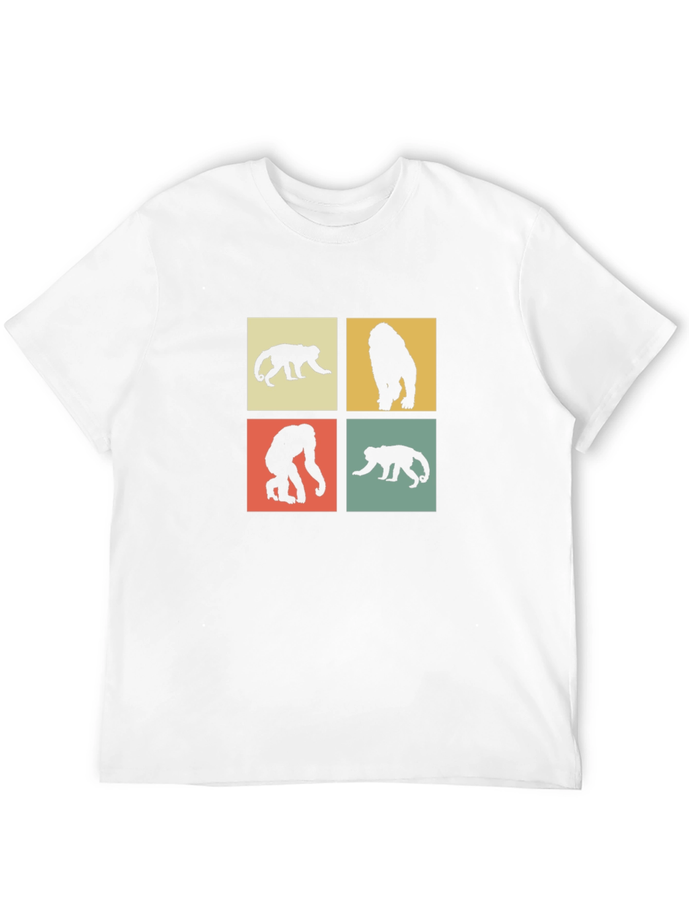 Retro Monkey Silhouette Graphic Tee