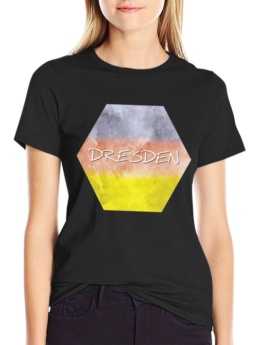Dresden Germany Flag Graphic T-Shirt