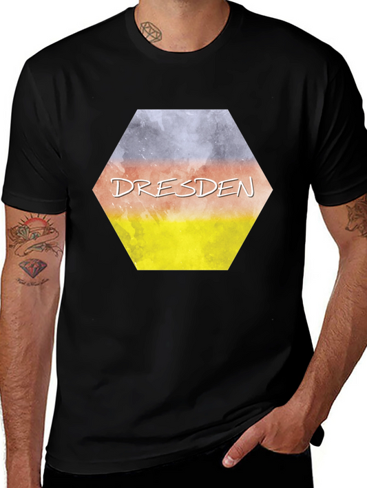 Dresden Germany Flag Graphic T-Shirt