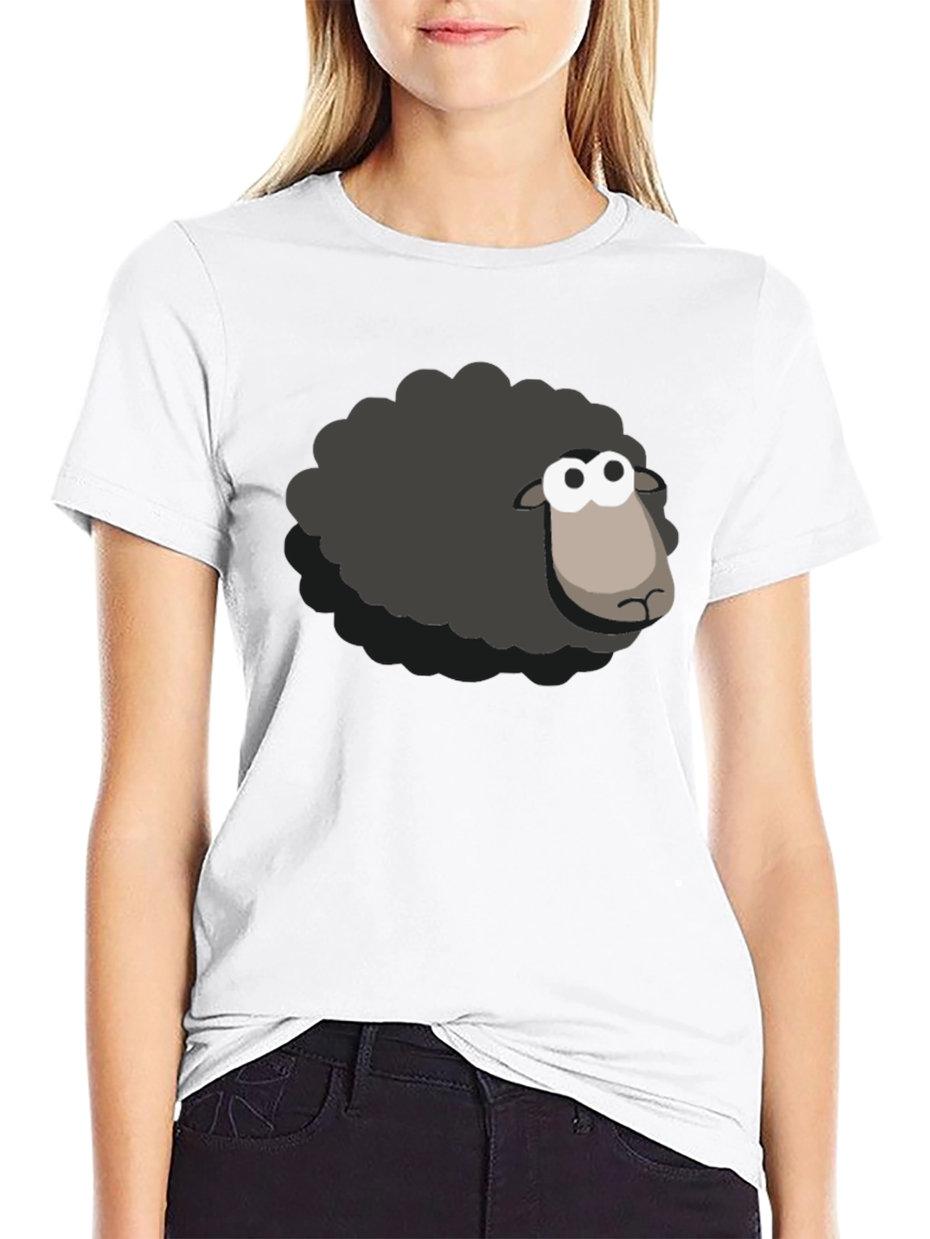 Black Sheep T-Shirt - Cartoon Style