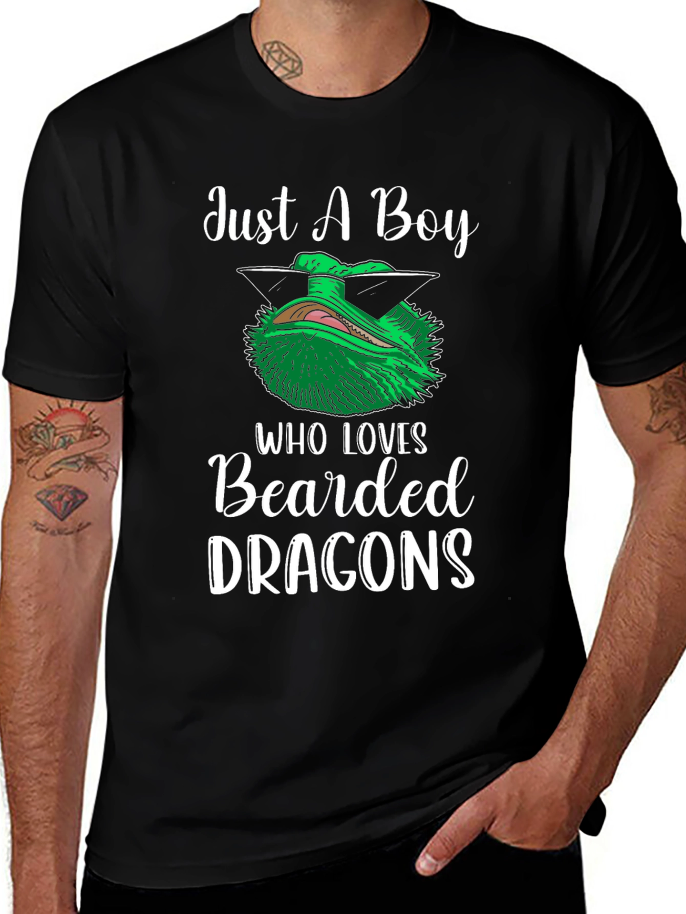 Boys Bearded Dragon Lover Graphic Tee