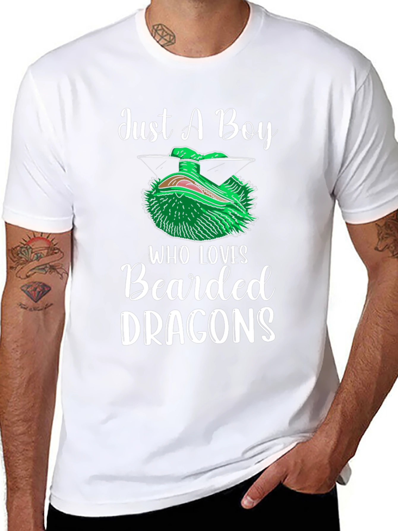 Boys Bearded Dragon Lover Graphic Tee