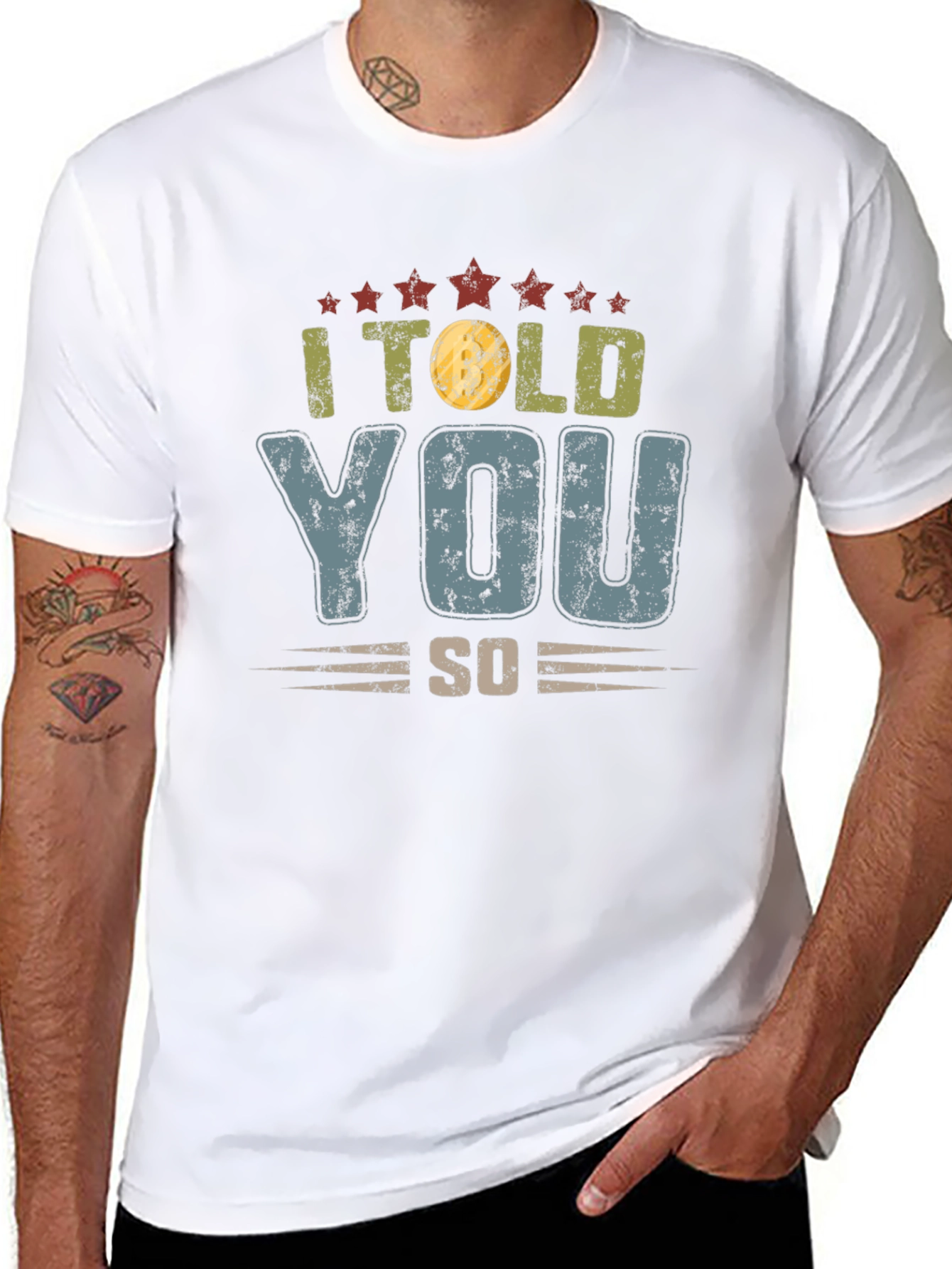 I Told You So Mens Black Graphic T-Shirt