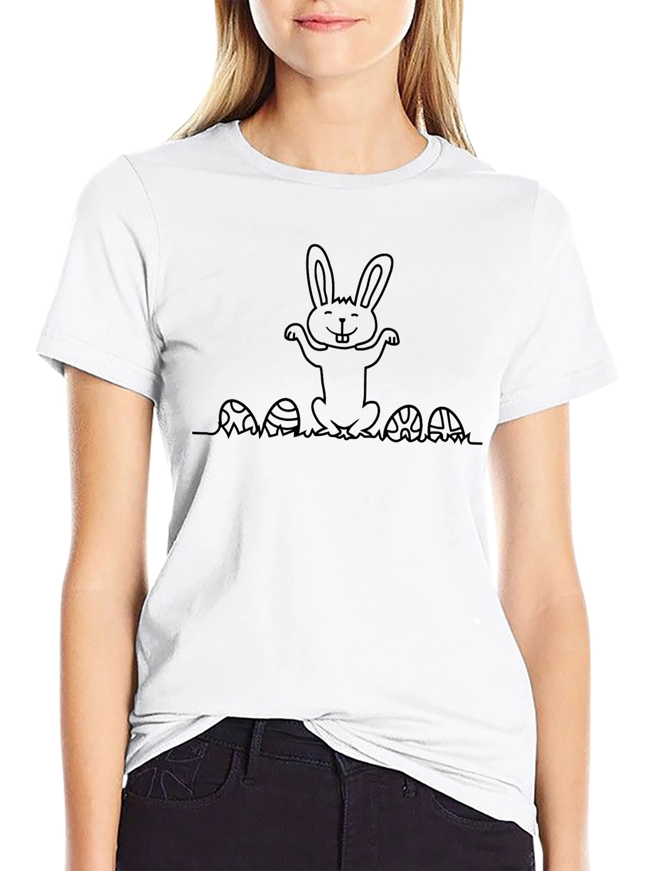 Easter Bunny T-Shirt Cute Bunny Design