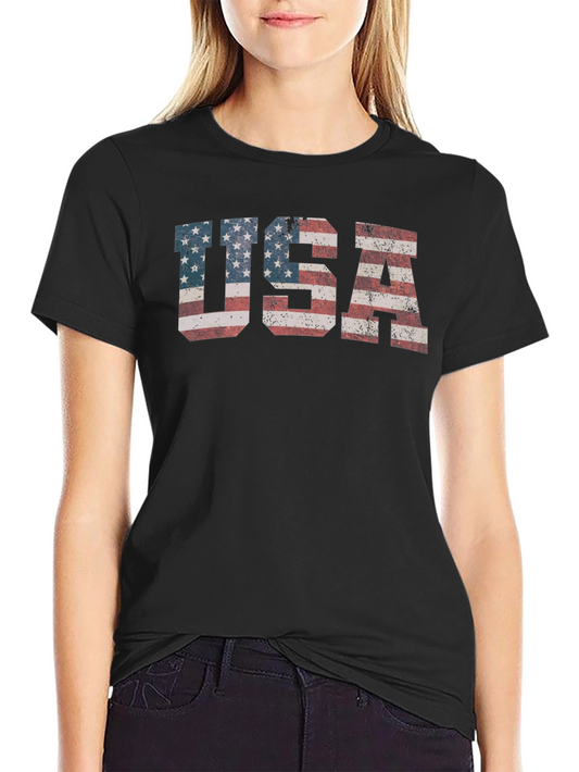 USA Flag Graphic T-Shirt