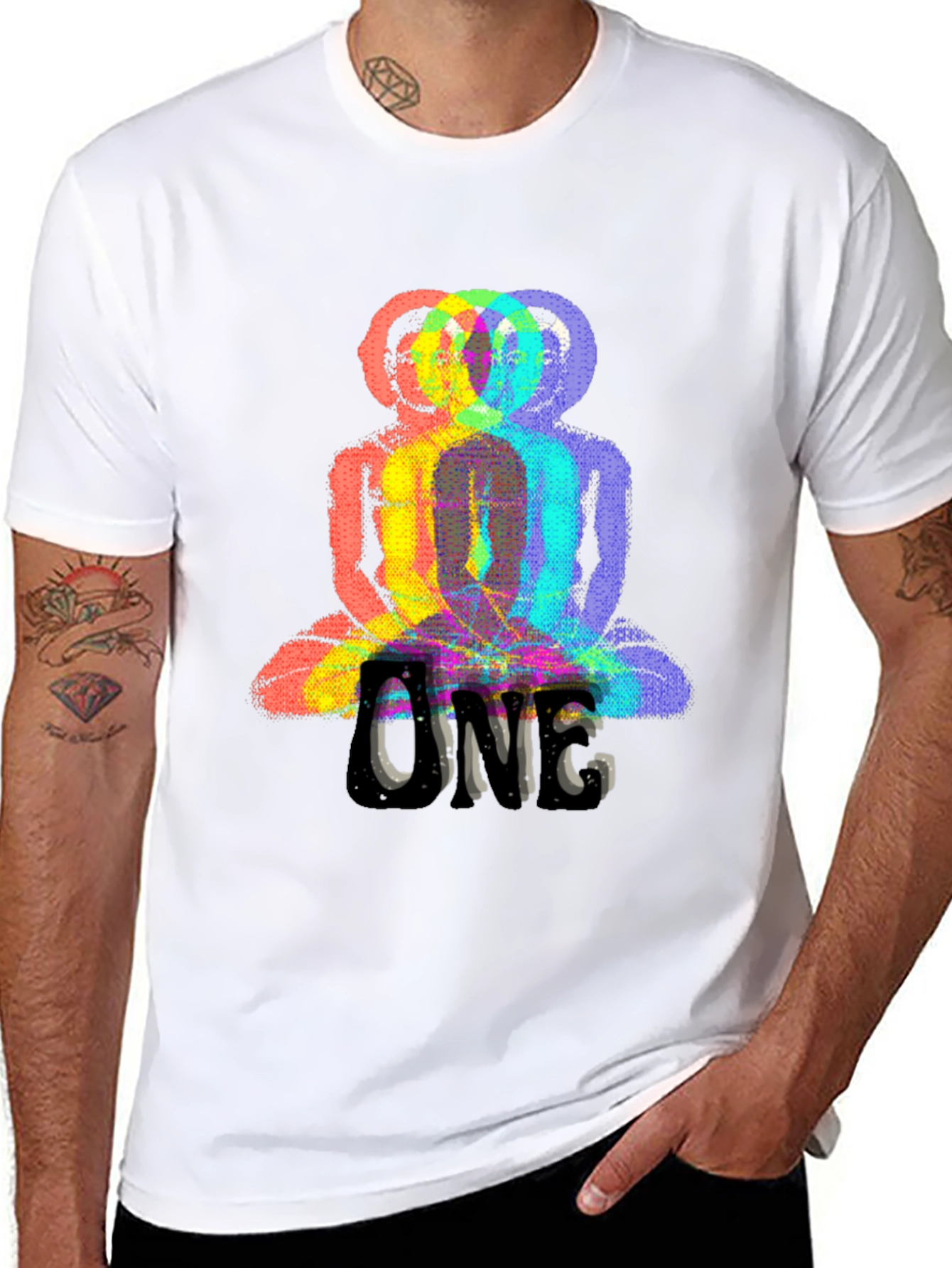 ONE Buddha Graphic Black T-Shirt