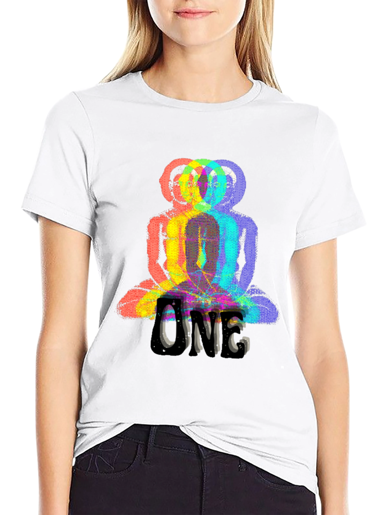 ONE Buddha Graphic Black T-Shirt
