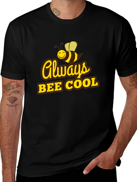 Always Bee Cool T-Shirt - Black Cotton Tee