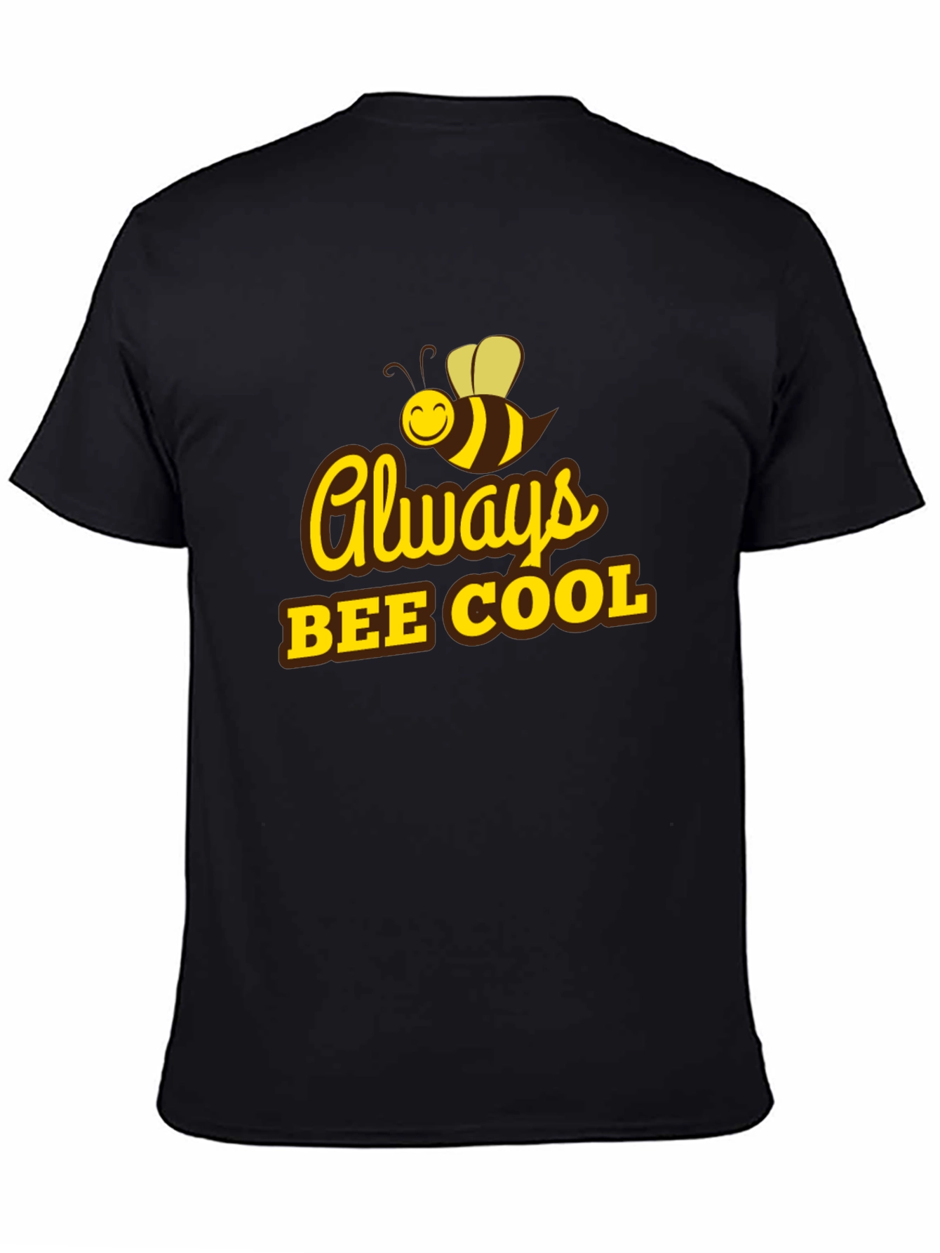 Always Bee Cool T-Shirt - Black Cotton Tee