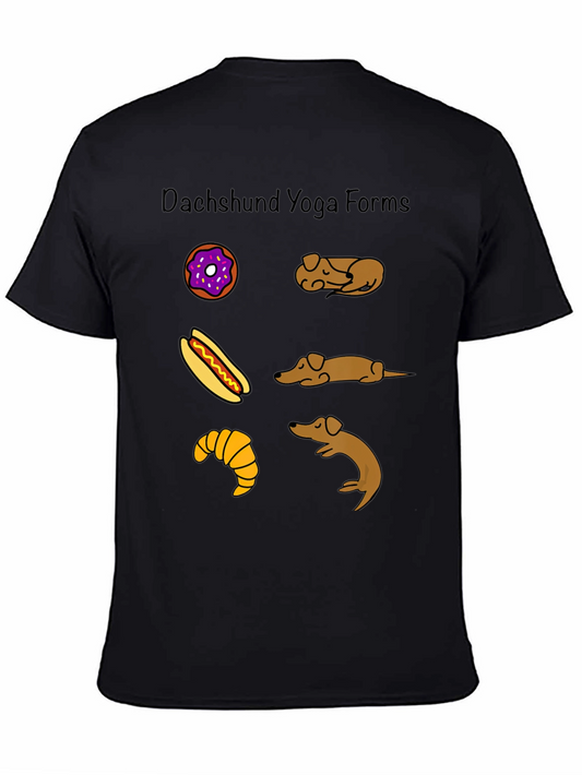 Dachshund Yoga Forms T-Shirt - Funny Wiener Dog Poses Tee