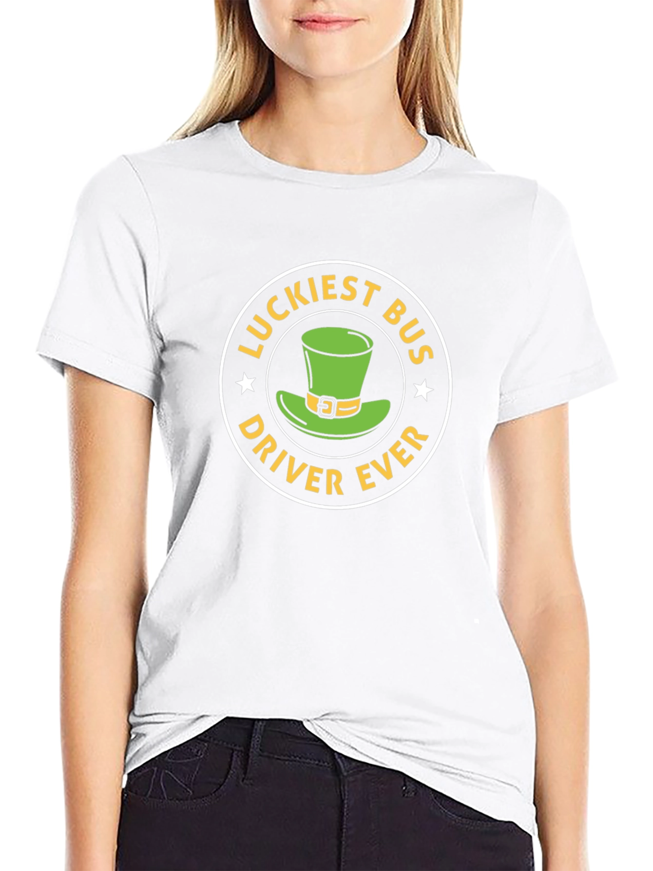 Lucky Bus Driver Ever Graphic T-Shirt