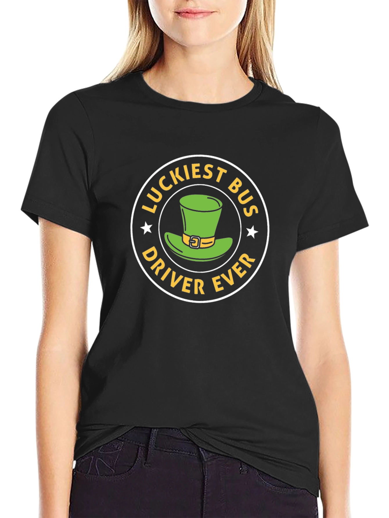 Lucky Bus Driver Ever Graphic T-Shirt