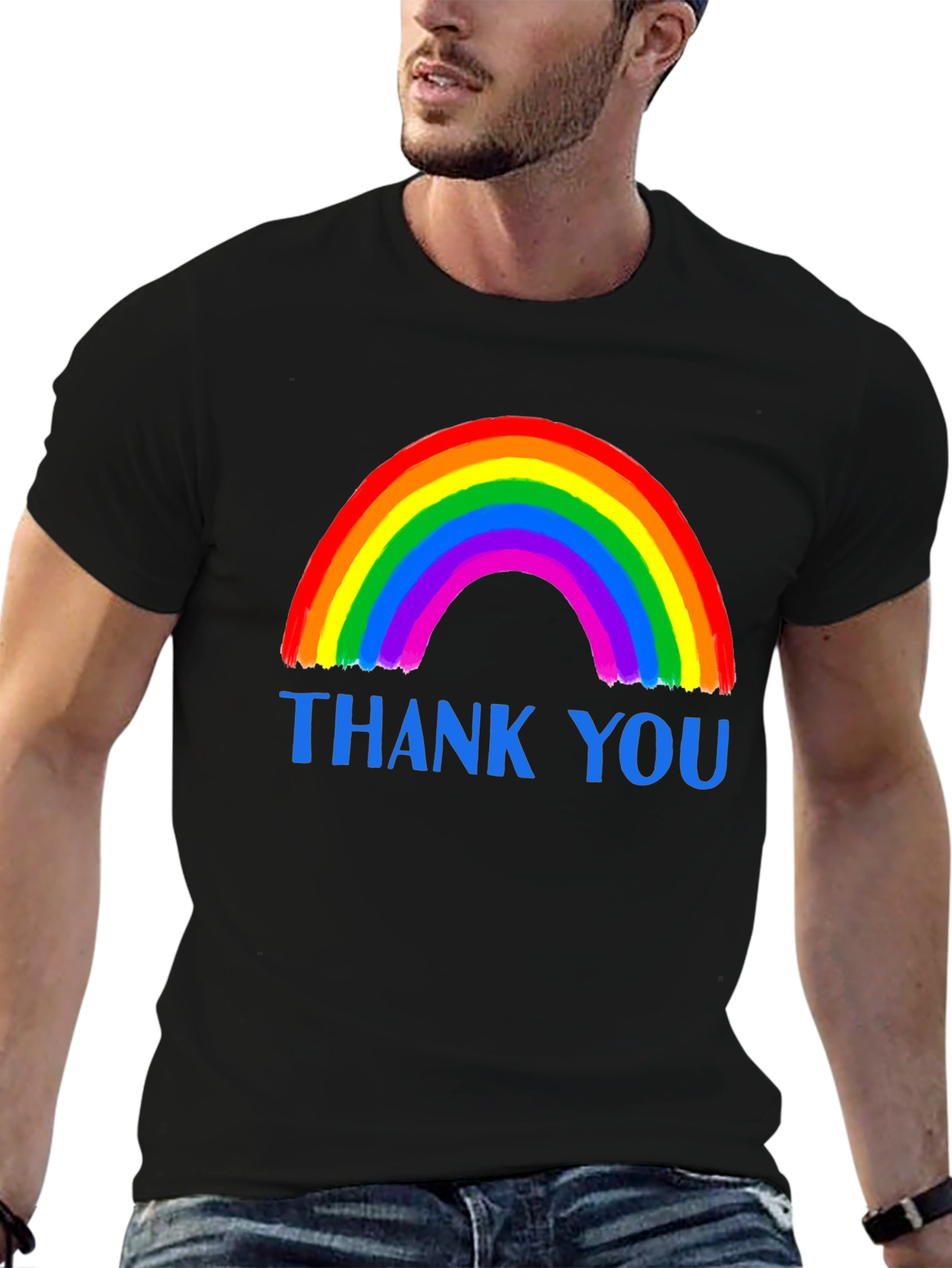 Rainbow Thank You Graphic Tee