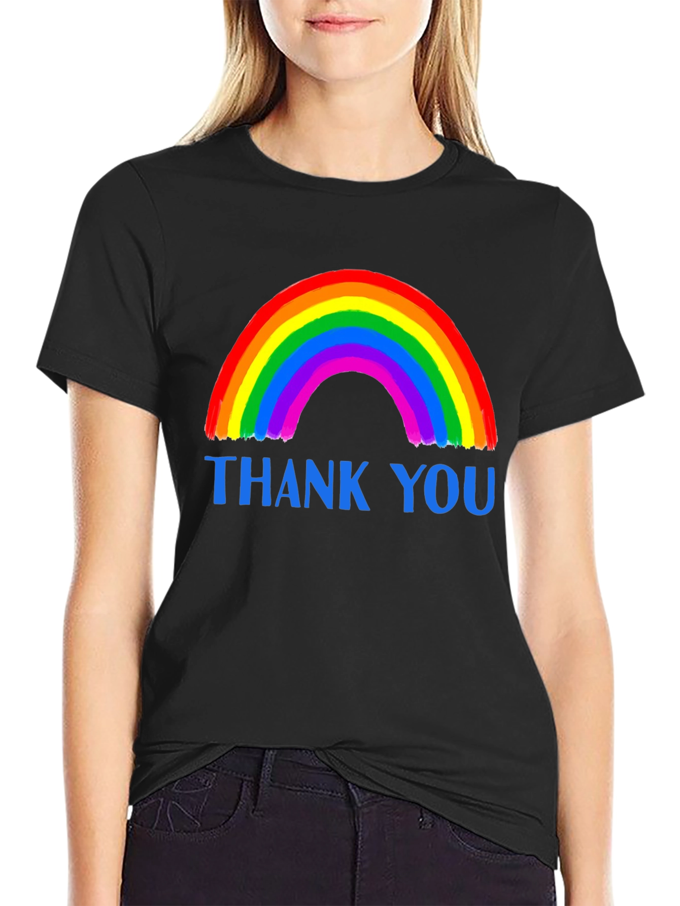 Rainbow Thank You Graphic Tee