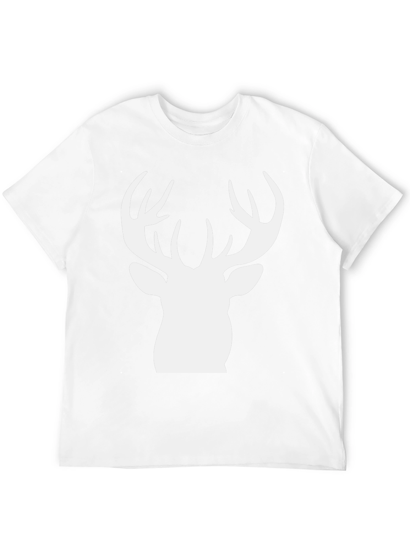 Deer Silhouette Graphic Tee - Black