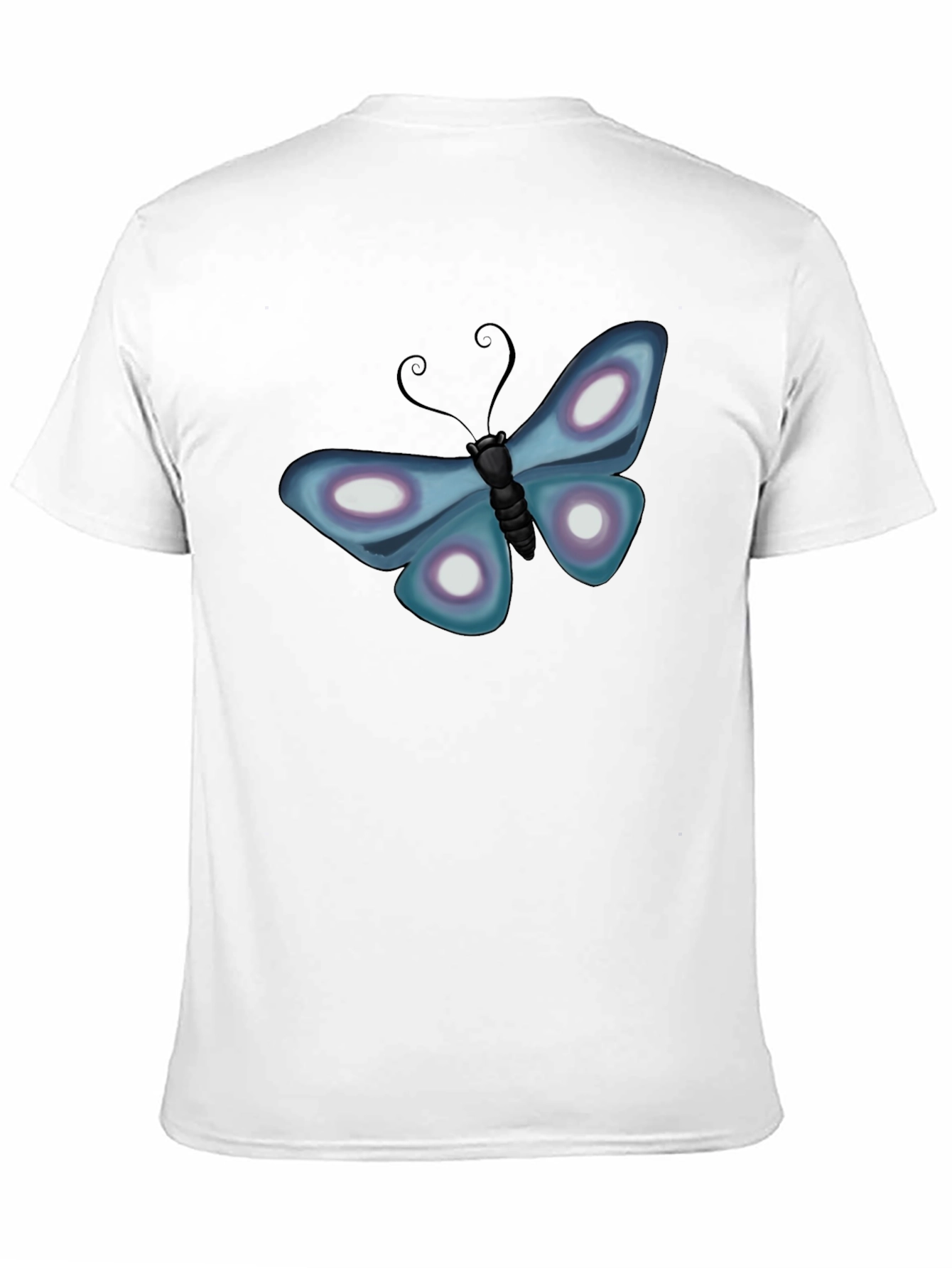 Butterfly Graphic T-Shirt - Black Casual Tee