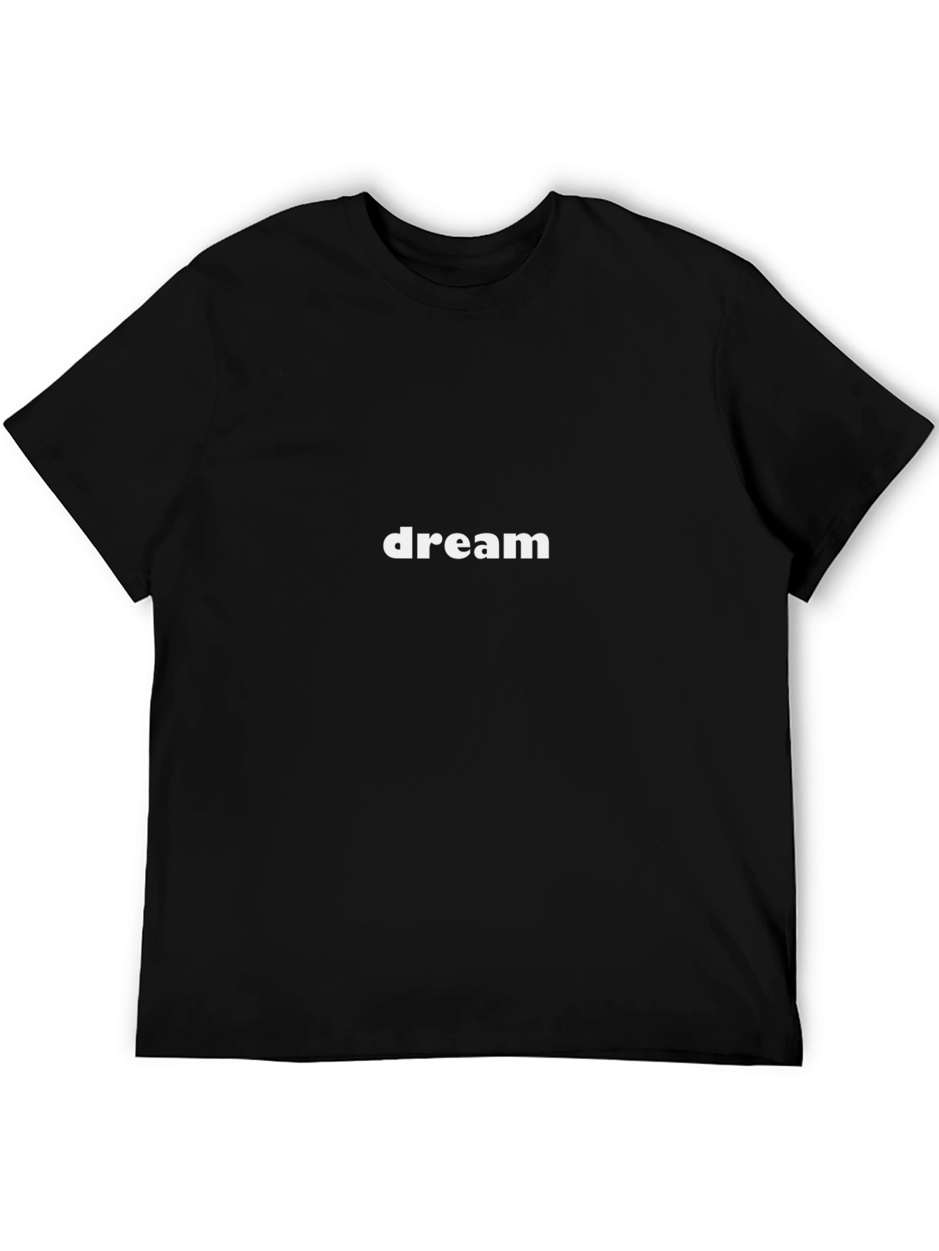 Dream Graphic Tee - Black Casual T-Shirt