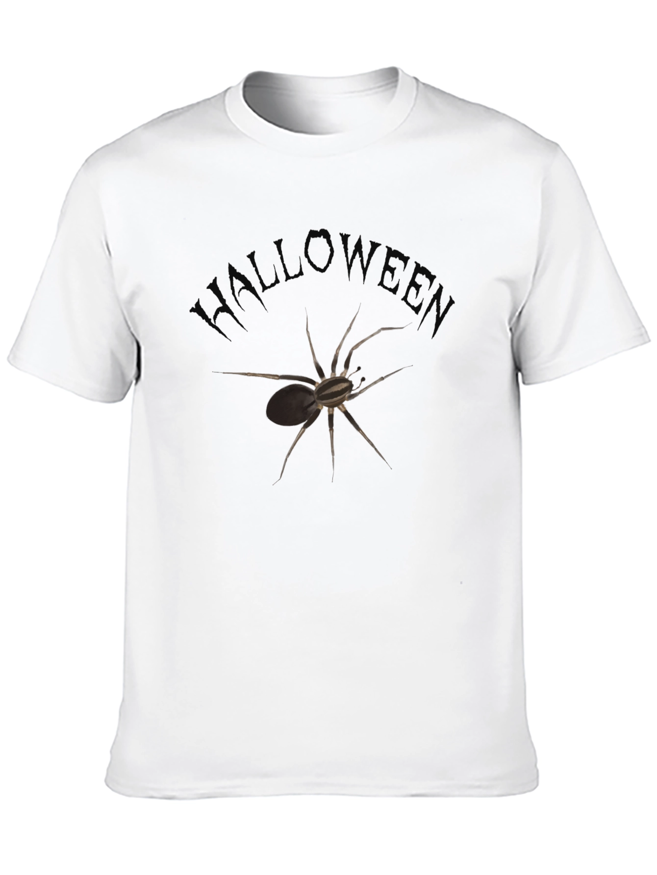 Halloween Spider T-Shirt - Mens Black Tee