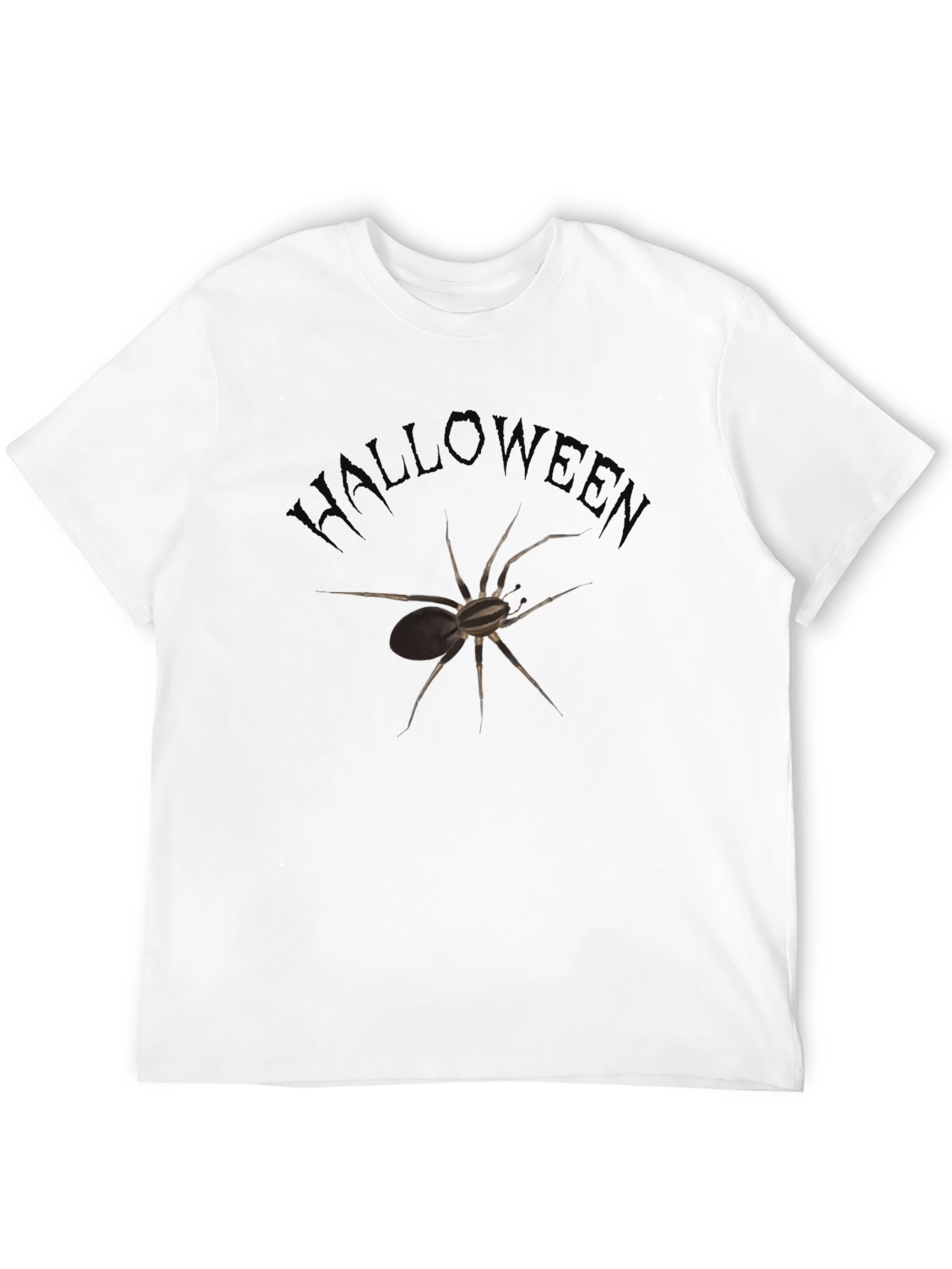 Halloween Spider T-Shirt - Mens Black Tee