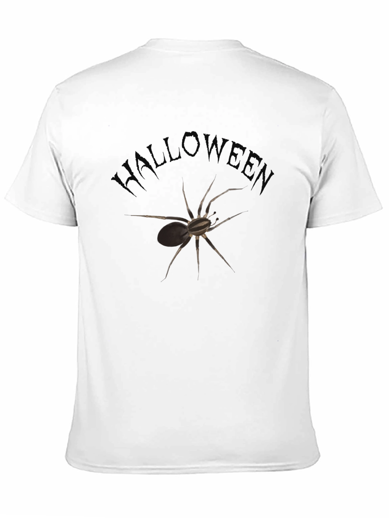 Halloween Spider T-Shirt - Mens Black Tee