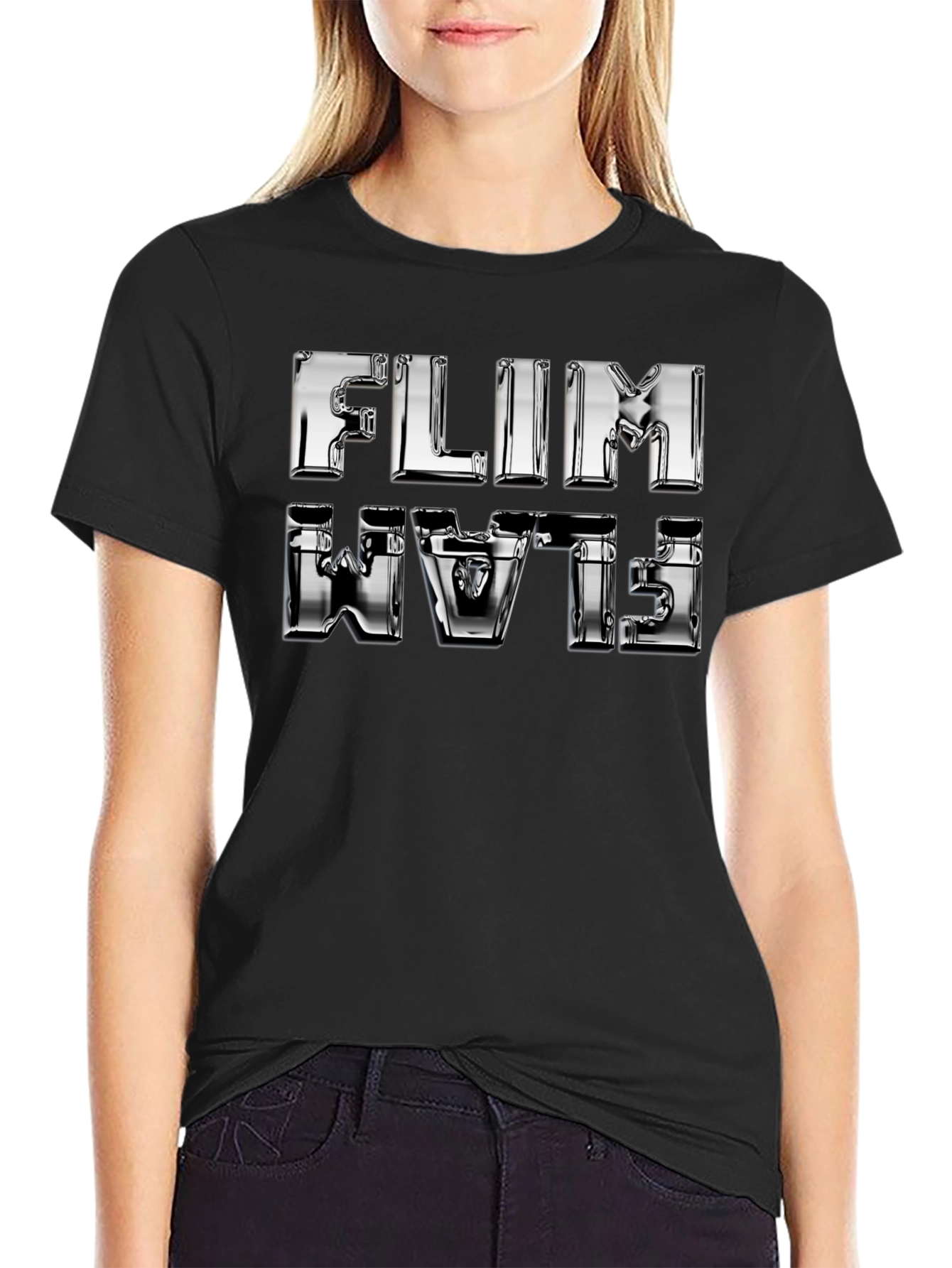 Chrome FLIM Flams Graphic T-Shirt - Black