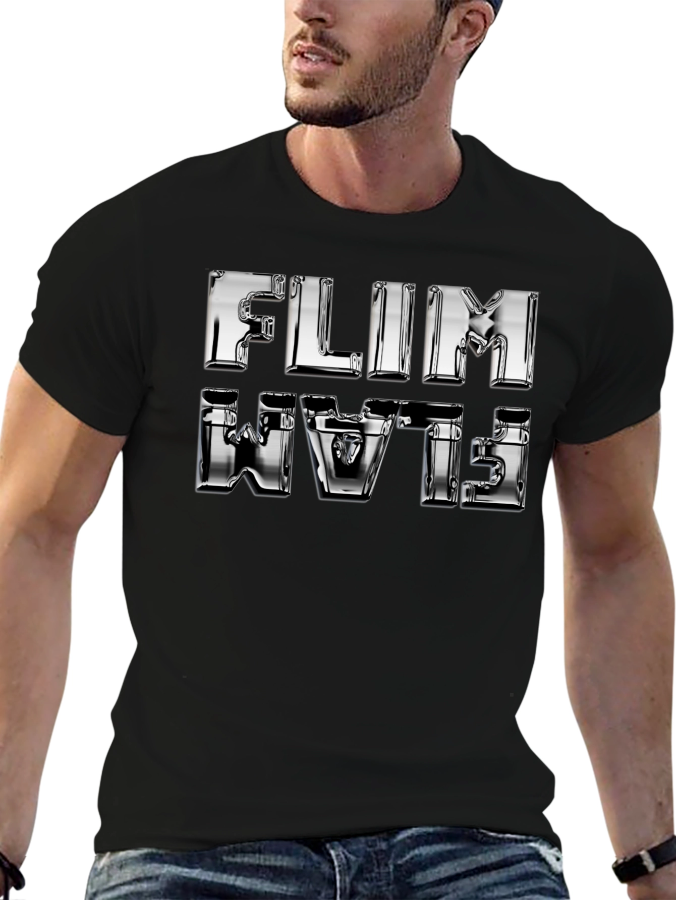 Chrome FLIM Flams Graphic T-Shirt - Black