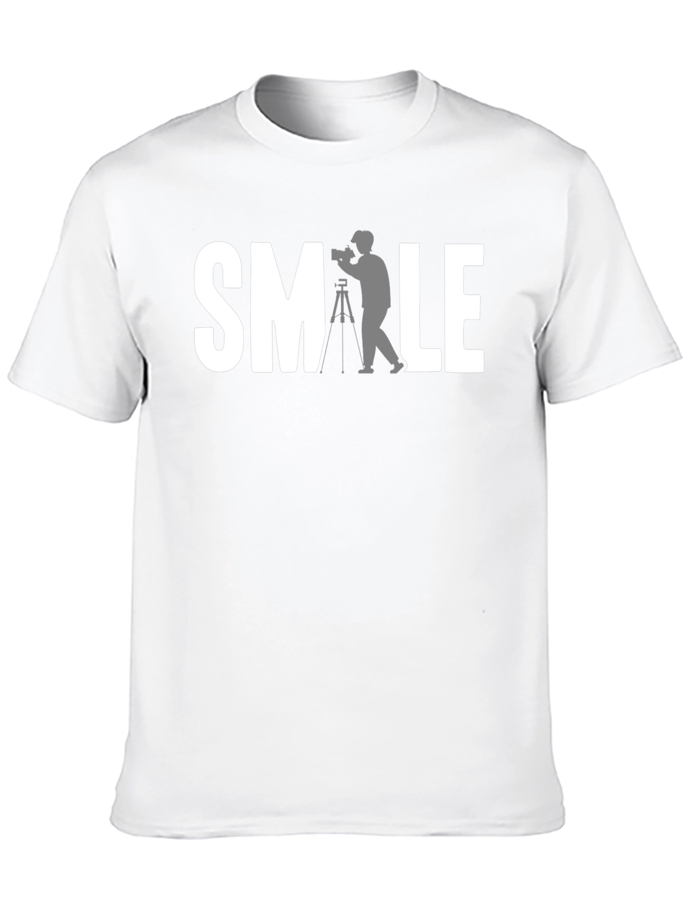SMILE Photographer Black Graphic T-Shirt