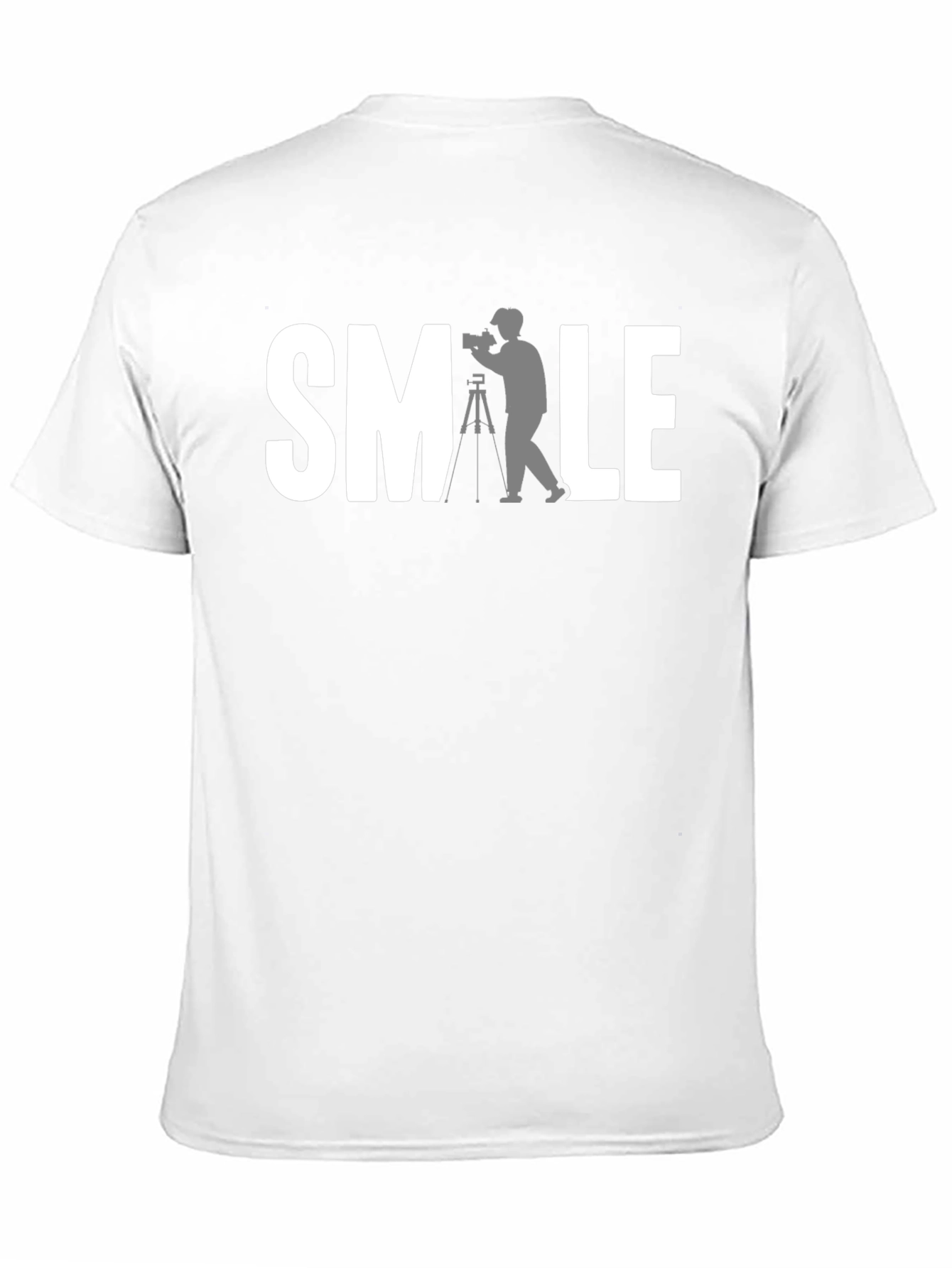 SMILE Photographer Black Graphic T-Shirt