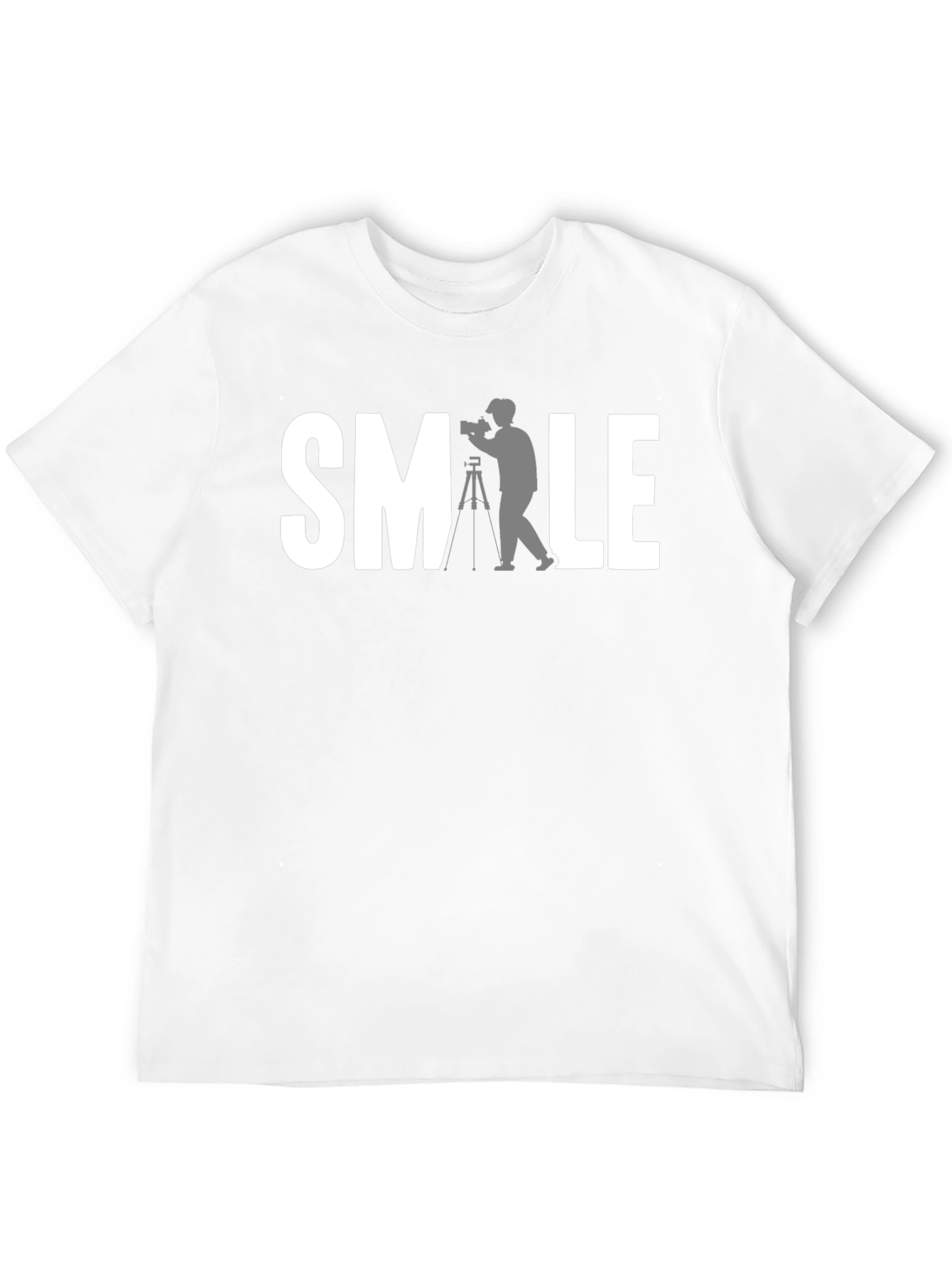 SMILE Photographer Black Graphic T-Shirt