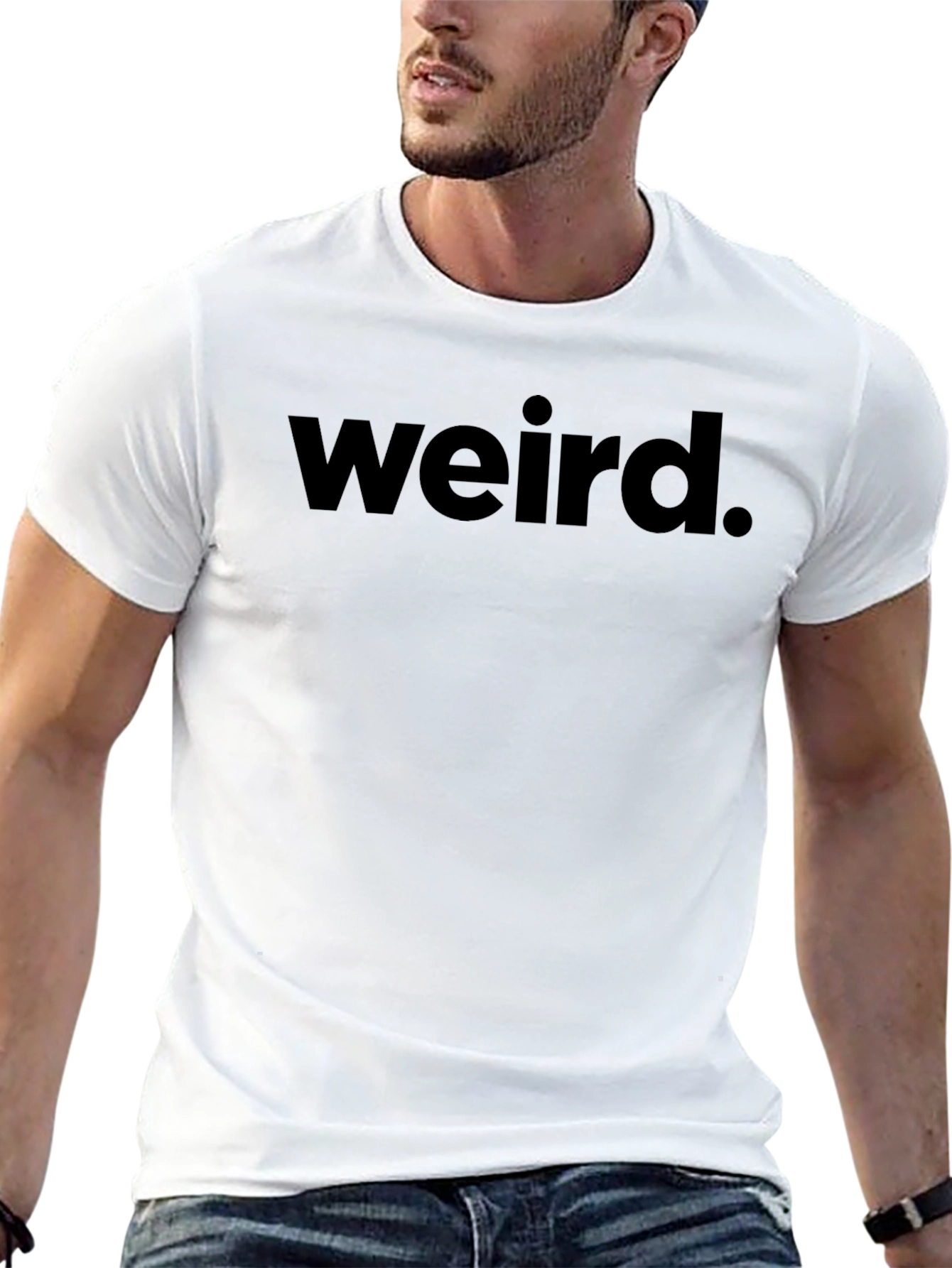 Weird. Graphic T-Shirt - Black