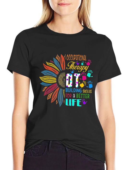 Occupational Therapy Sunflower Graphic Tee