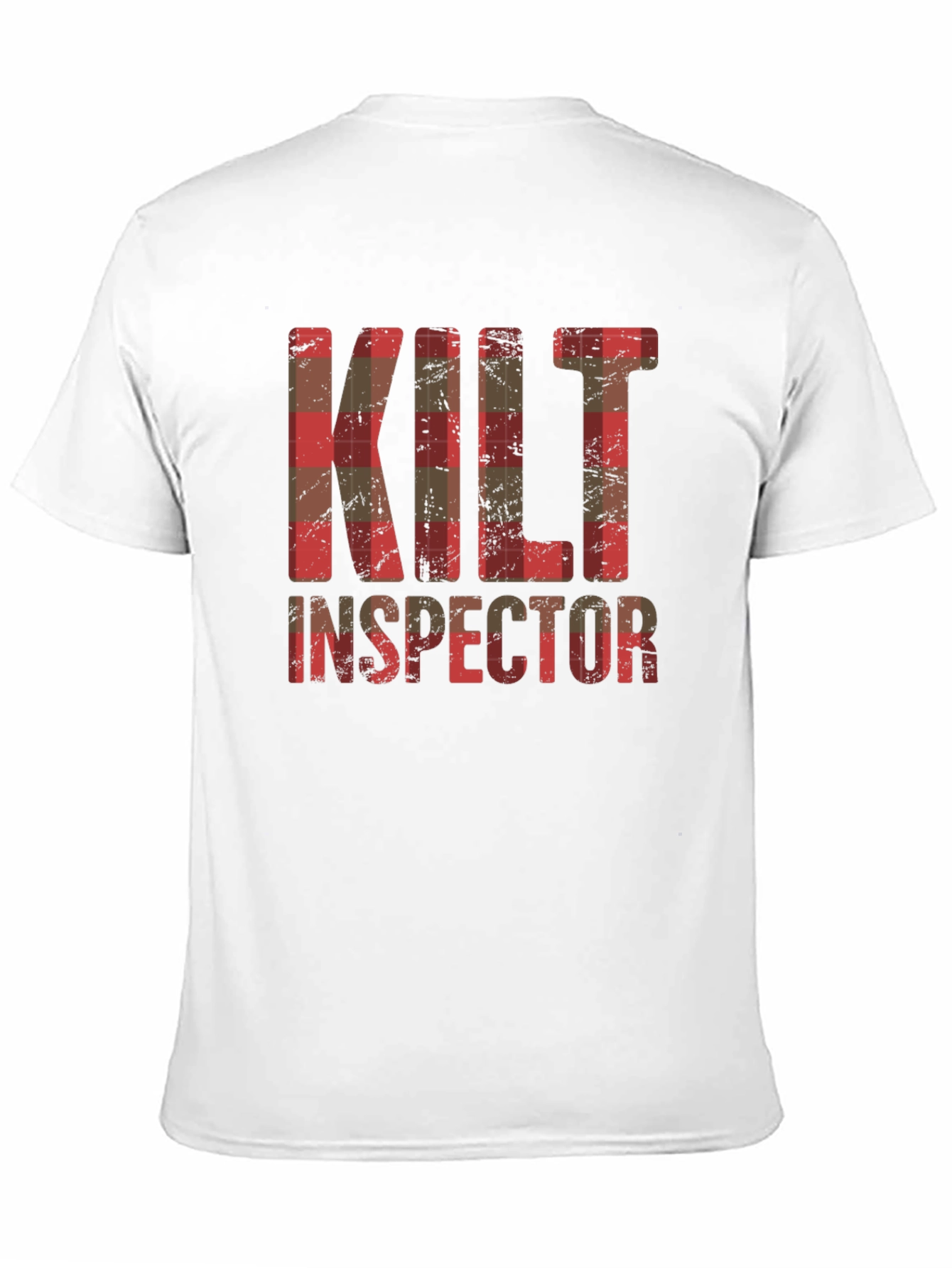 Kilt Inspector Plaid Graphic Tee