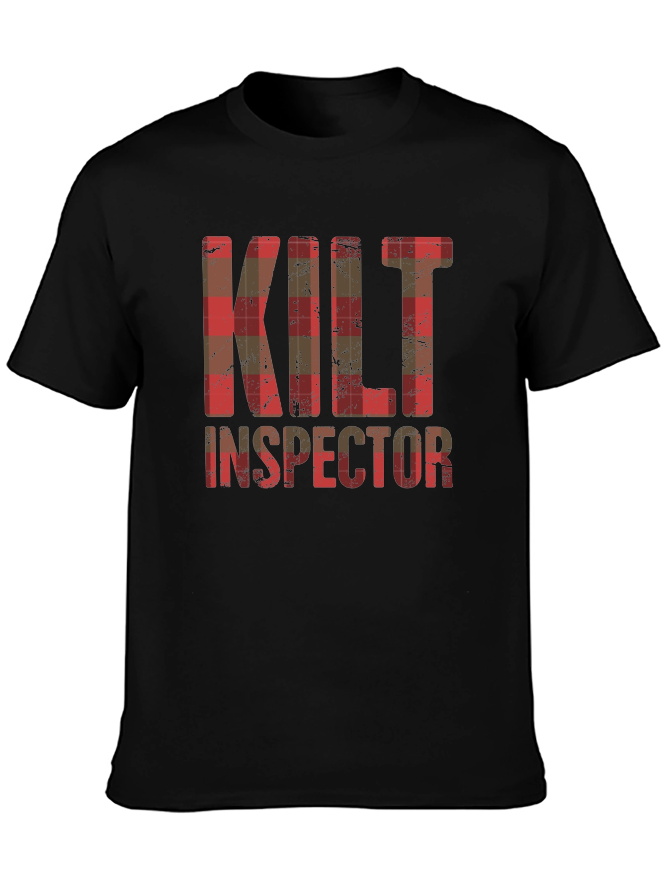 Kilt Inspector Plaid Graphic Tee
