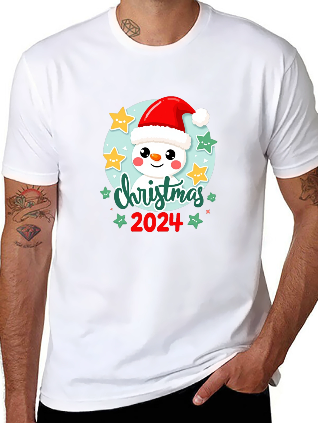 Christmas 2024 Snowman T-Shirt
