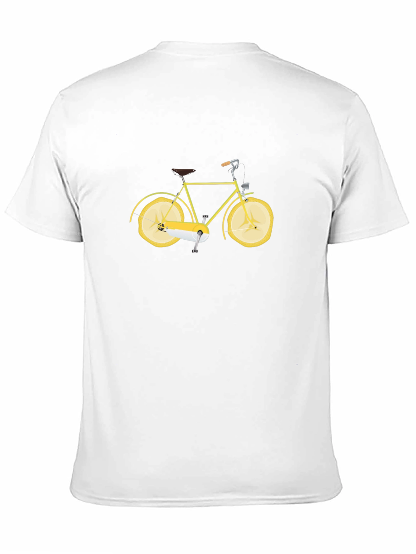 Lemon Bicycle Graphic Tee - Stylish Black T-Shirt