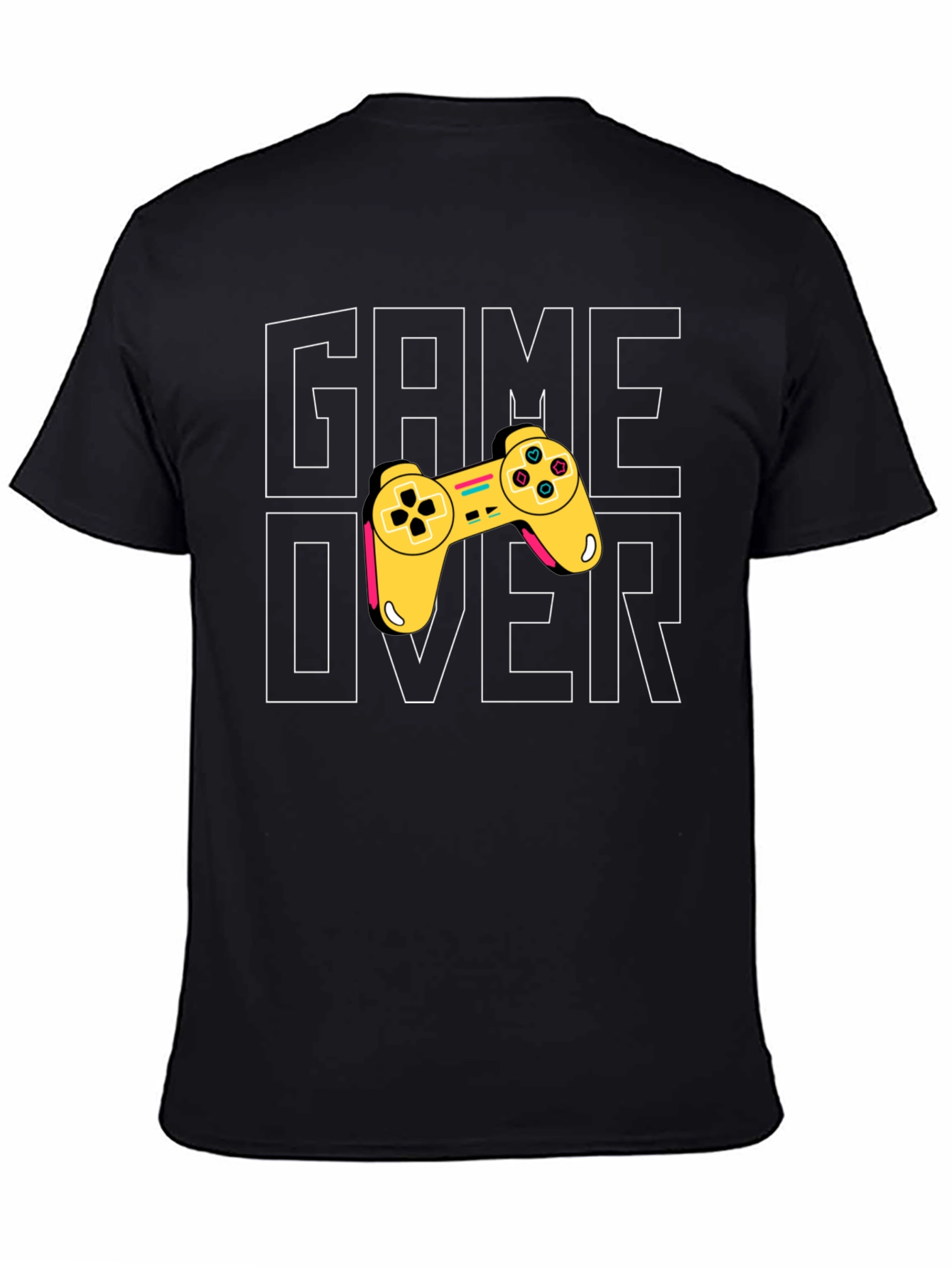 Game Over Graphic Print Tee - Gamer Style