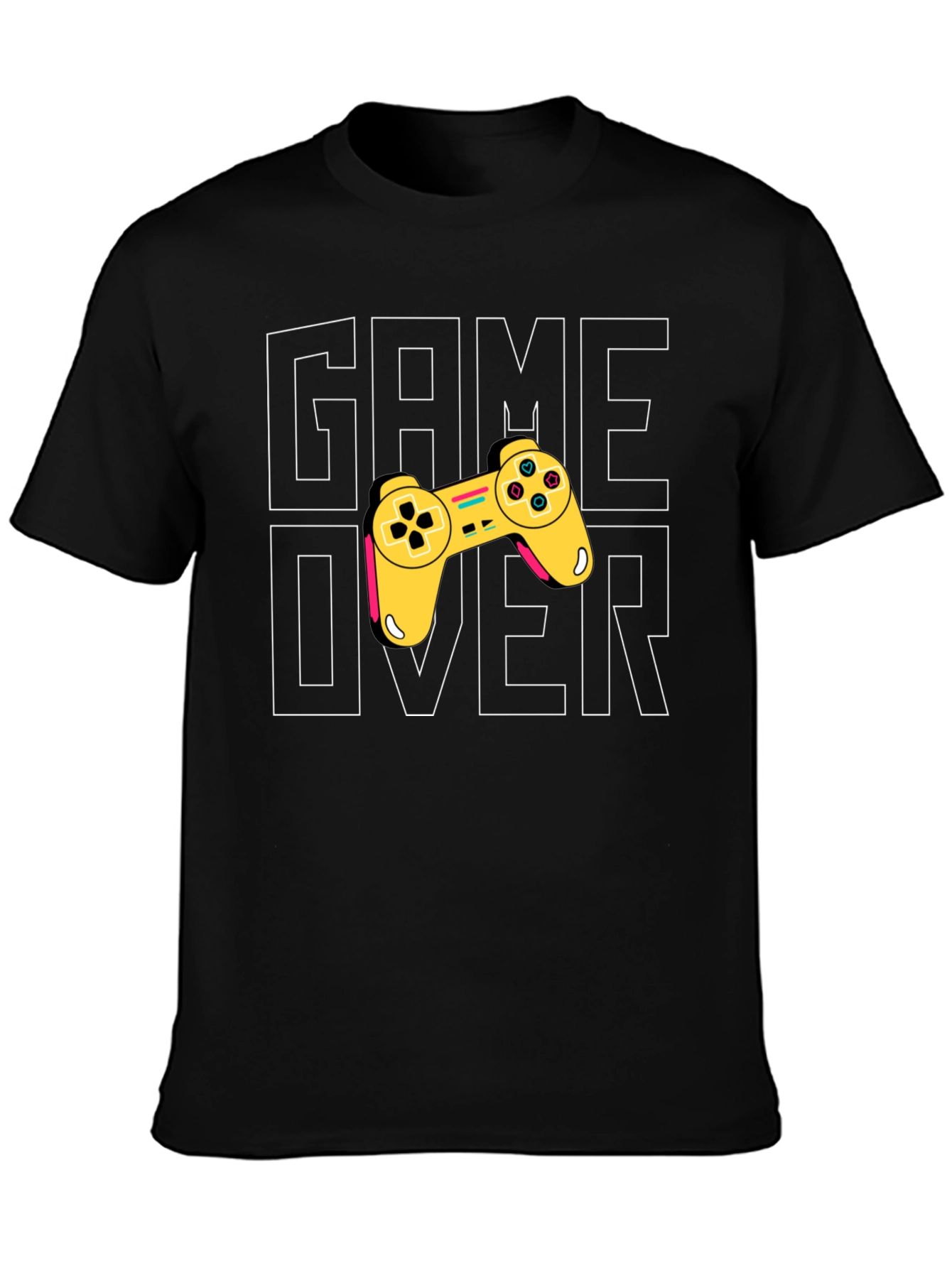 Game Over Graphic Print Tee - Gamer Style