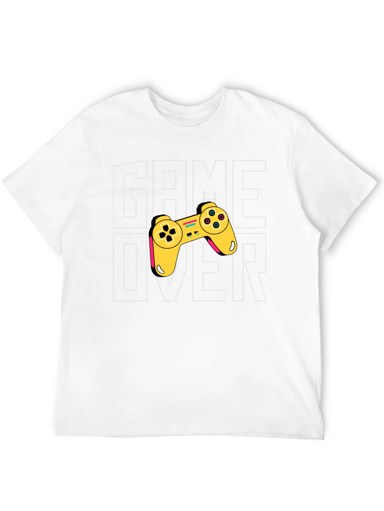 Game Over Graphic Print Tee - Gamer Style